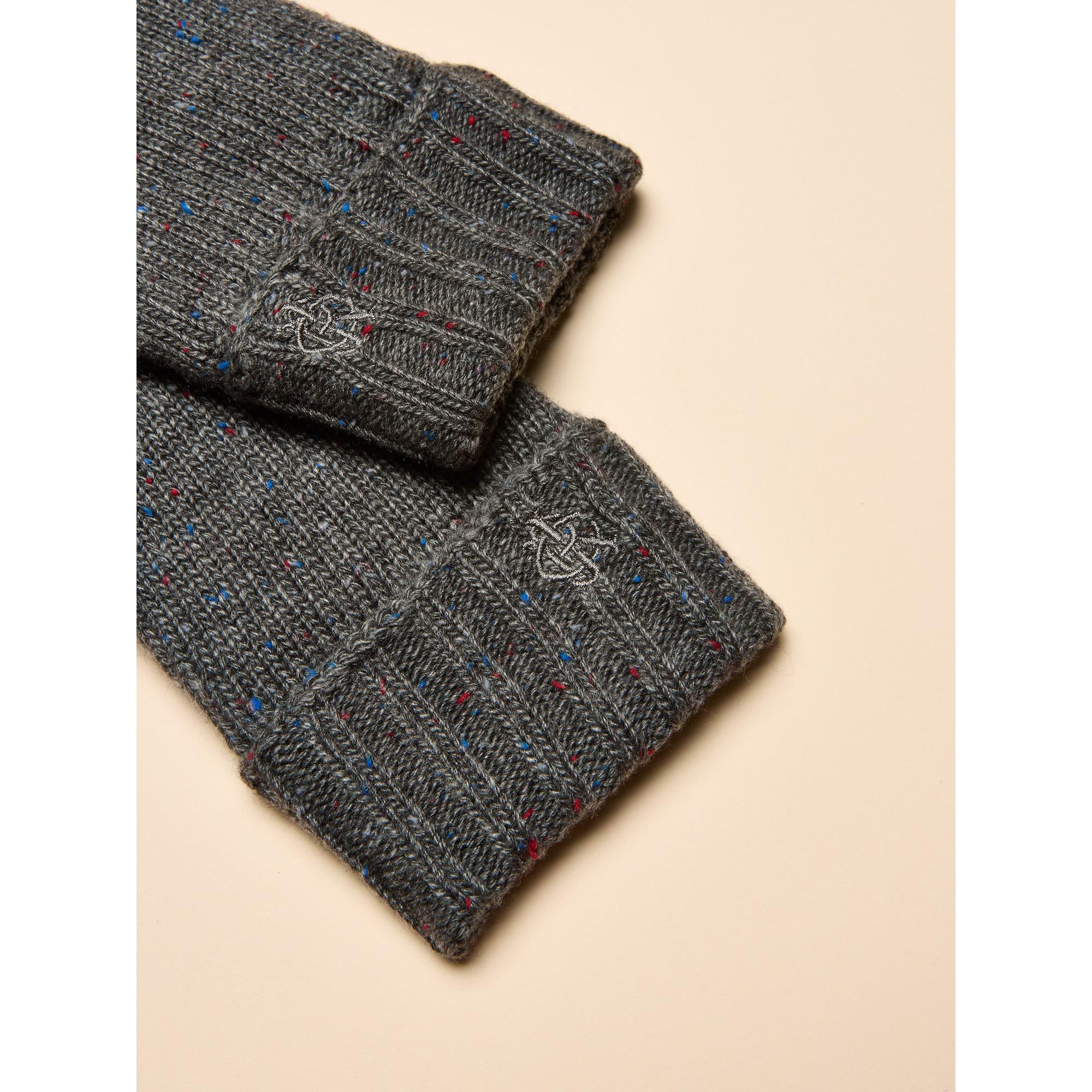 Product image 2 of 3 of Joules Men's Hammond Lined Knitted Gloves - Grey