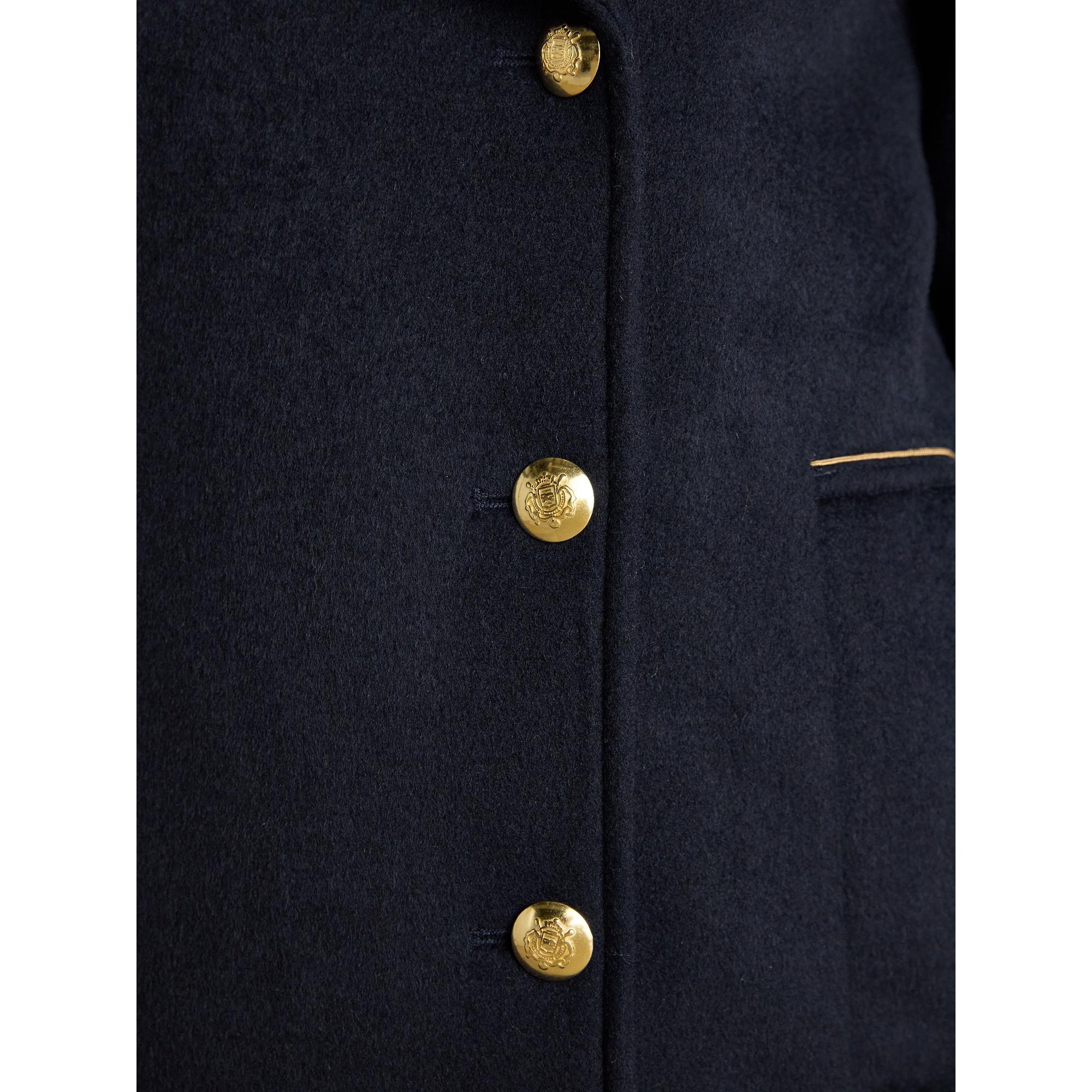 Product image 7 of 12 of Joules Women's Belchamp Wool Blend Peacoat with Beaded Badge - Navy