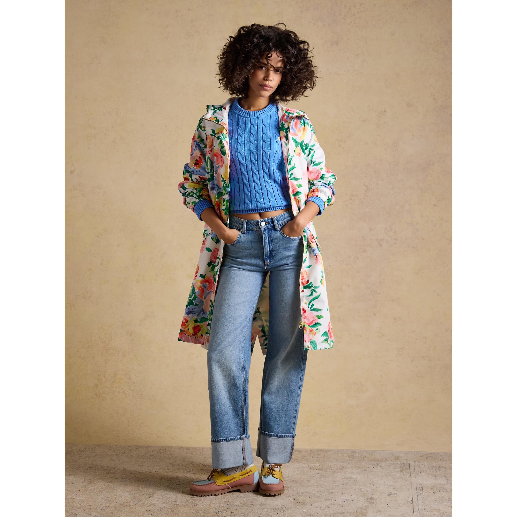 Product image 3 of 11 of Joules Women's Holkham Waterproof Packable Hooded Raincoat - Floral