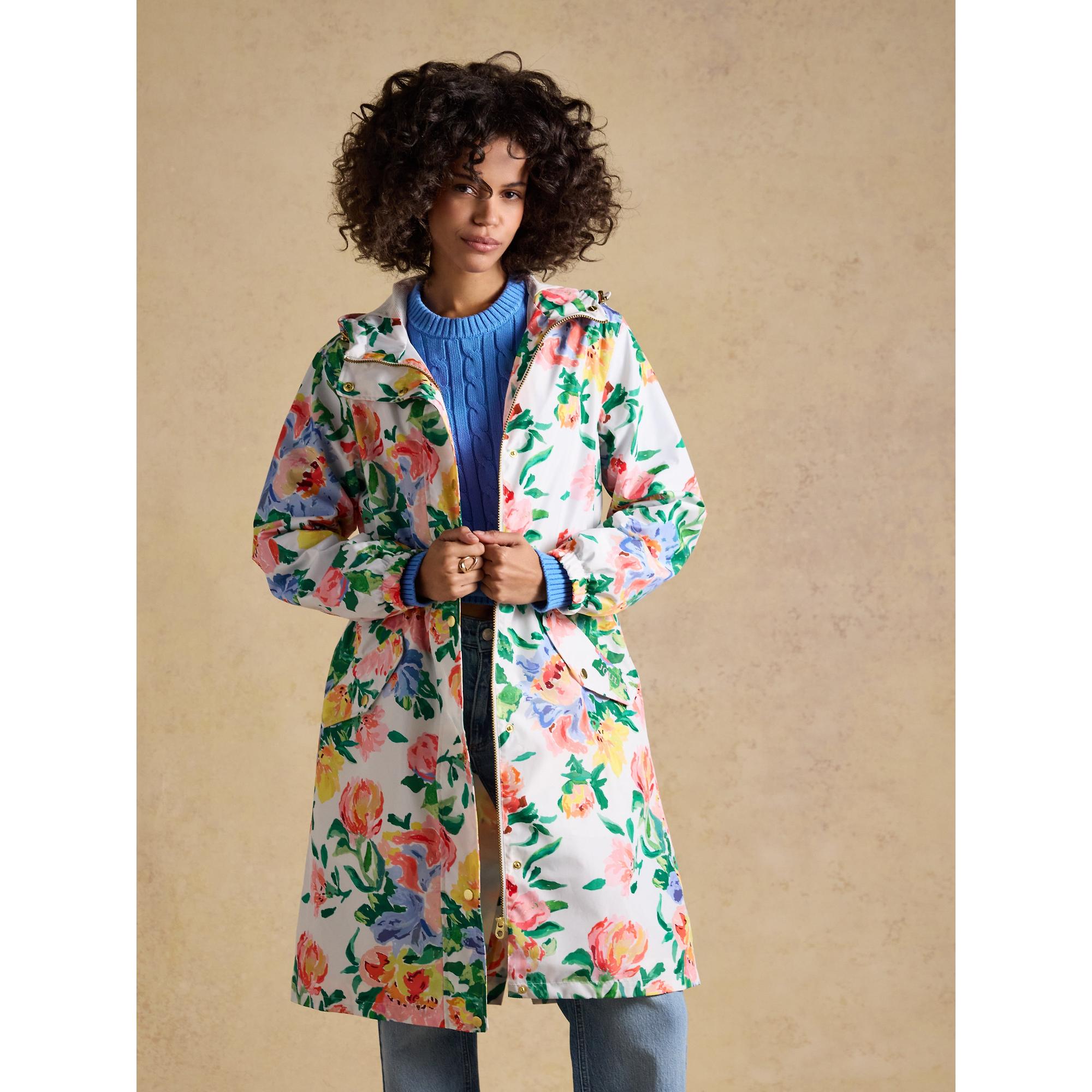 Product image 7 of 11 of Joules Women's Holkham Waterproof Packable Hooded Raincoat - Floral