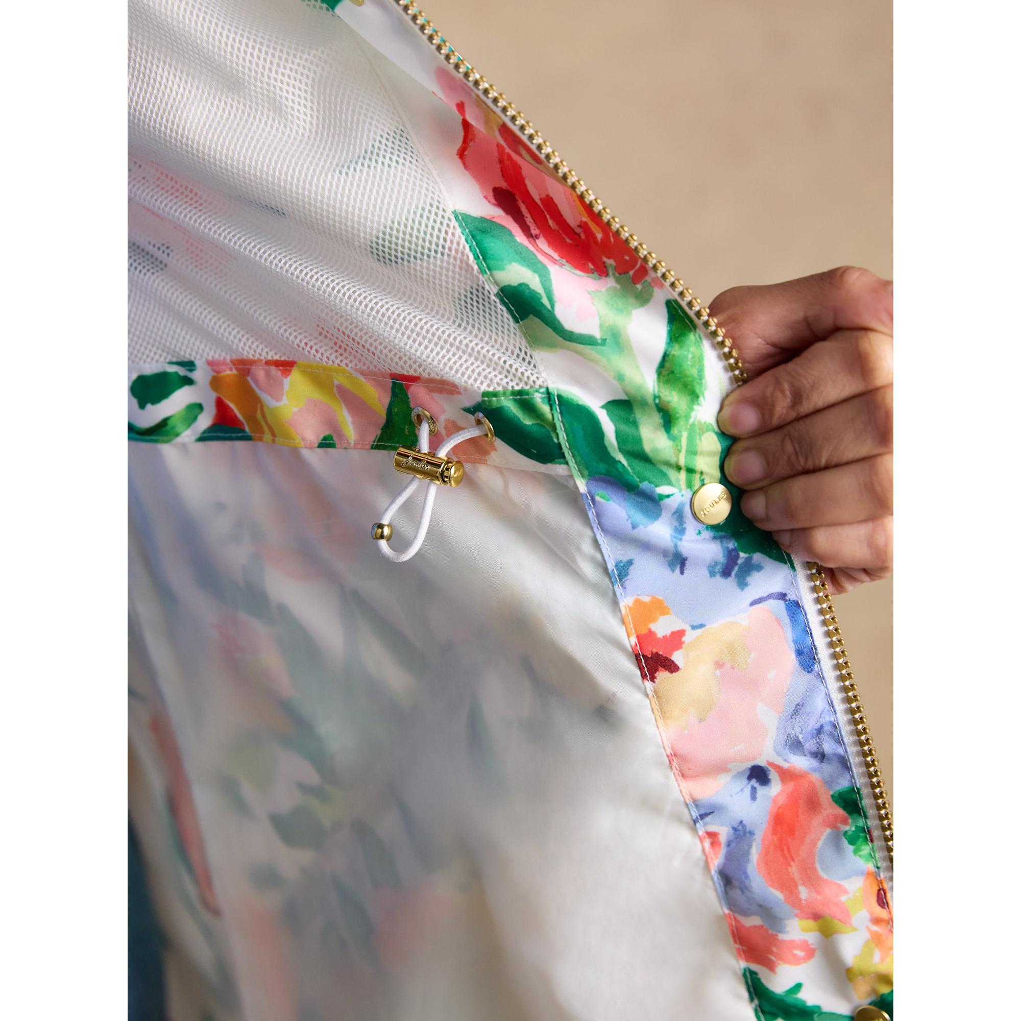 Product image 8 of 11 of Joules Women's Holkham Waterproof Packable Hooded Raincoat - Floral