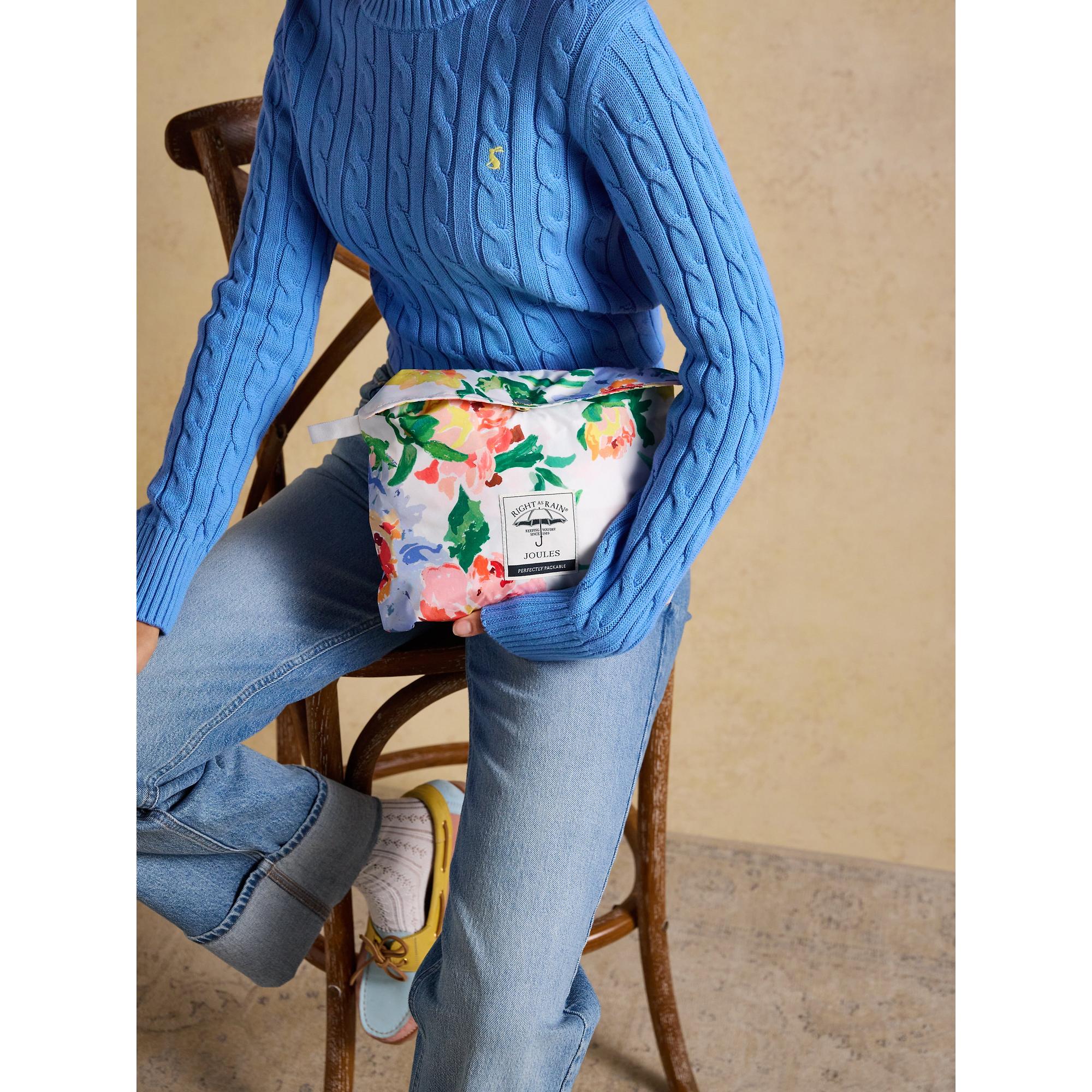 Product image 9 of 11 of Joules Women's Holkham Waterproof Packable Hooded Raincoat - Floral