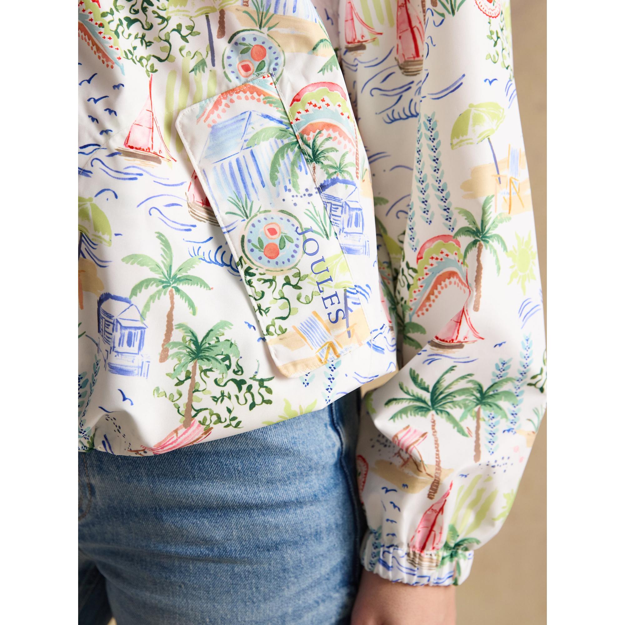 Product image 7 of 12 of Joules Women's Rainly Waterproof Packable Raincoat with Hood - Cream