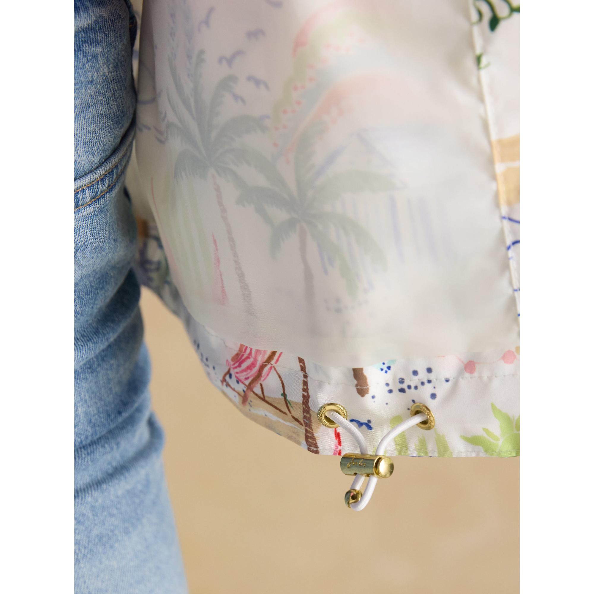 Product image 9 of 12 of Joules Women's Rainly Waterproof Packable Raincoat with Hood - Cream