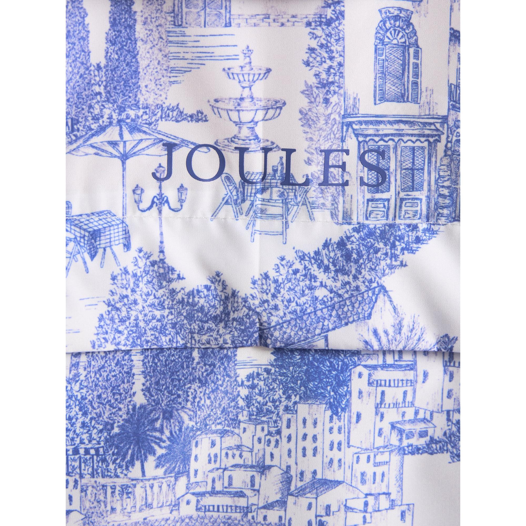 Product image 13 of 13 of Joules Women's Rainly Waterproof Packable Raincoat with Hood - Cream & Blue