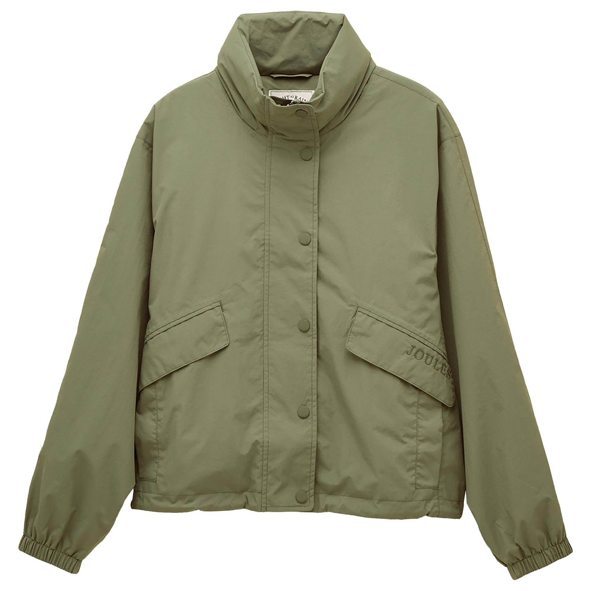 Product image 1 of 19 of Joules Women's Hove Waterproof Windbreaker Jacket - Khaki Green