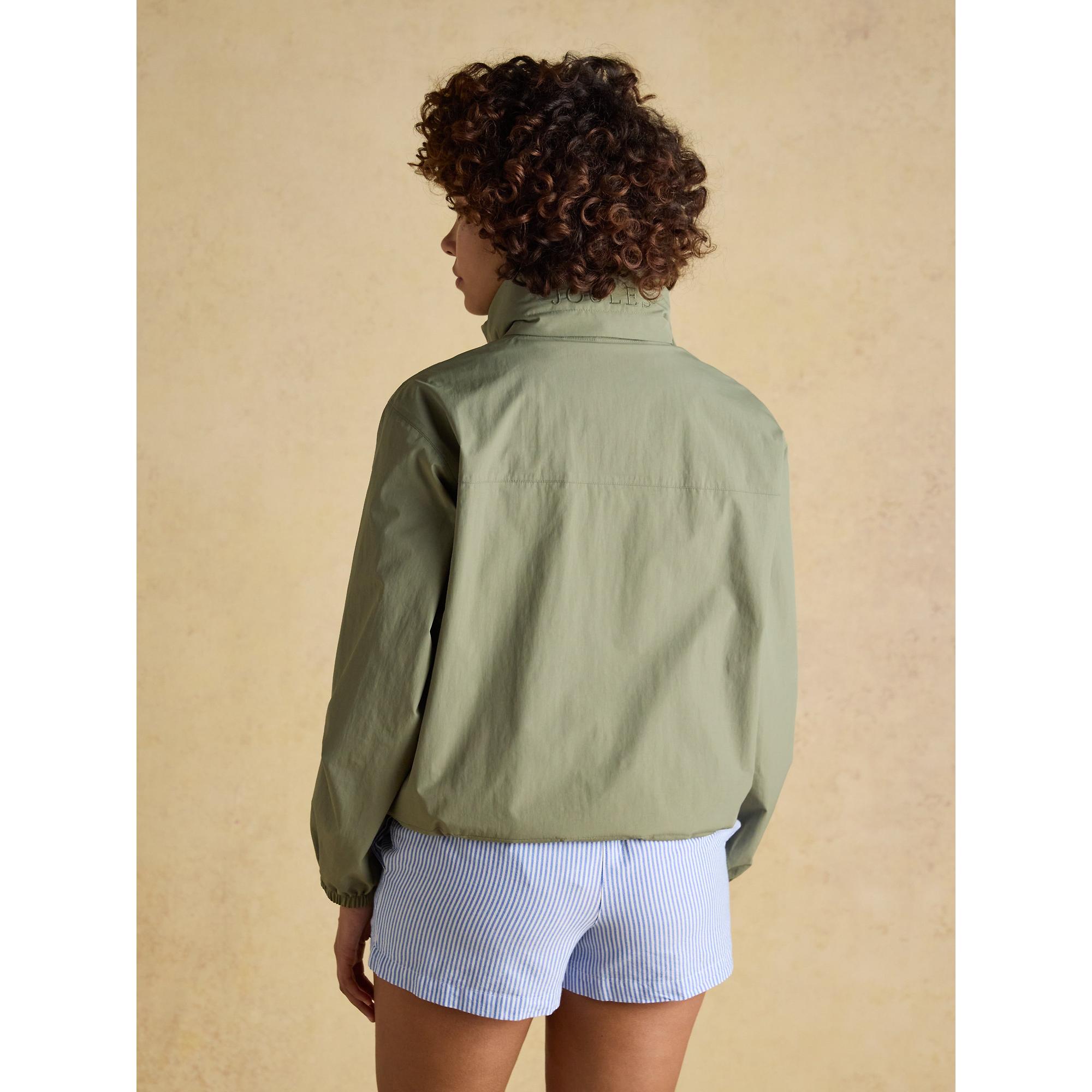 Product image 8 of 19 of Joules Women's Hove Waterproof Windbreaker Jacket - Khaki Green