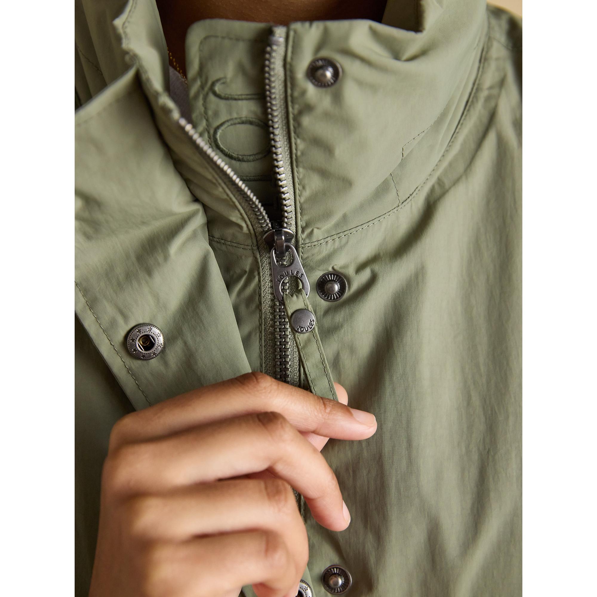 Product image 12 of 19 of Joules Women's Hove Waterproof Windbreaker Jacket - Khaki Green