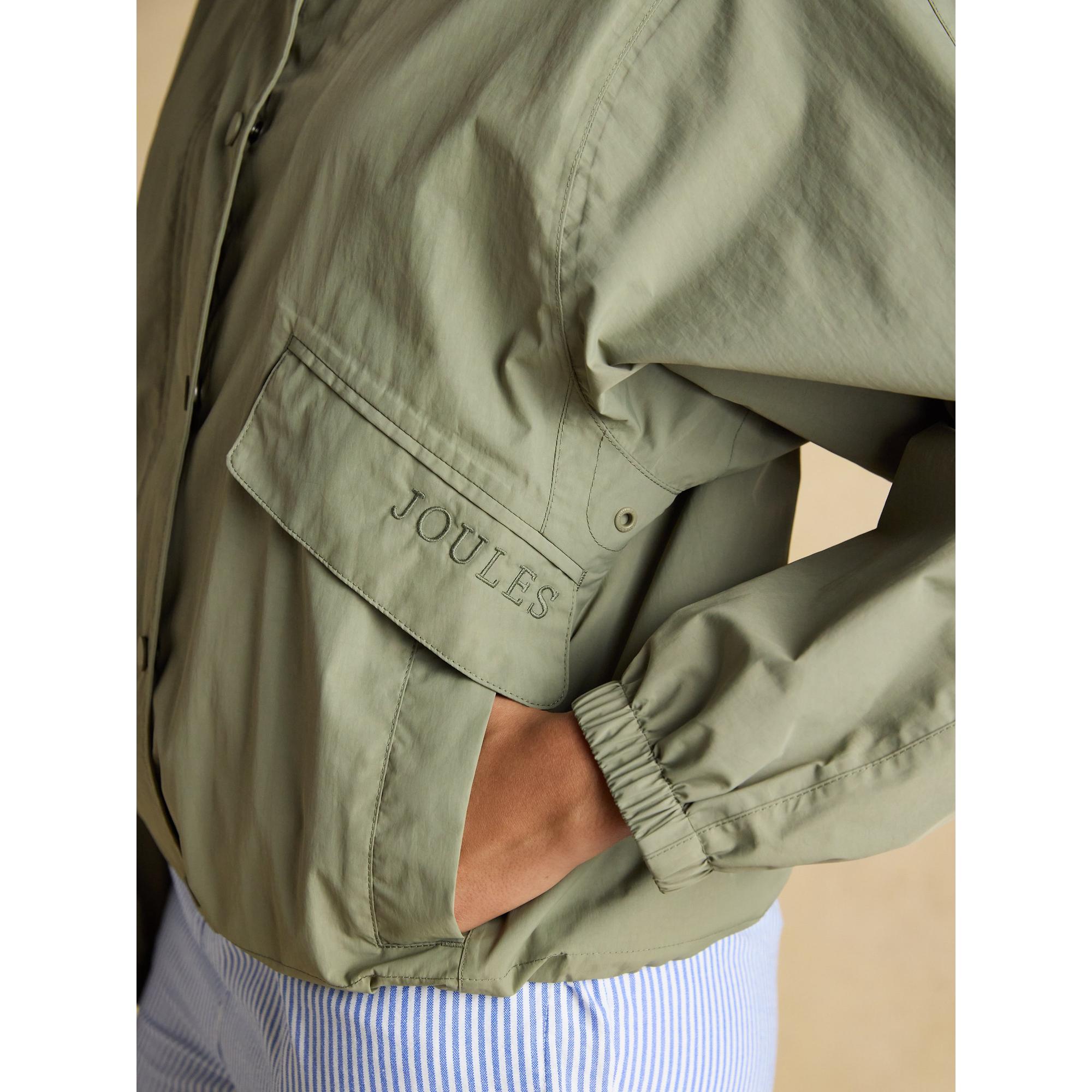 Product image 13 of 19 of Joules Women's Hove Waterproof Windbreaker Jacket - Khaki Green