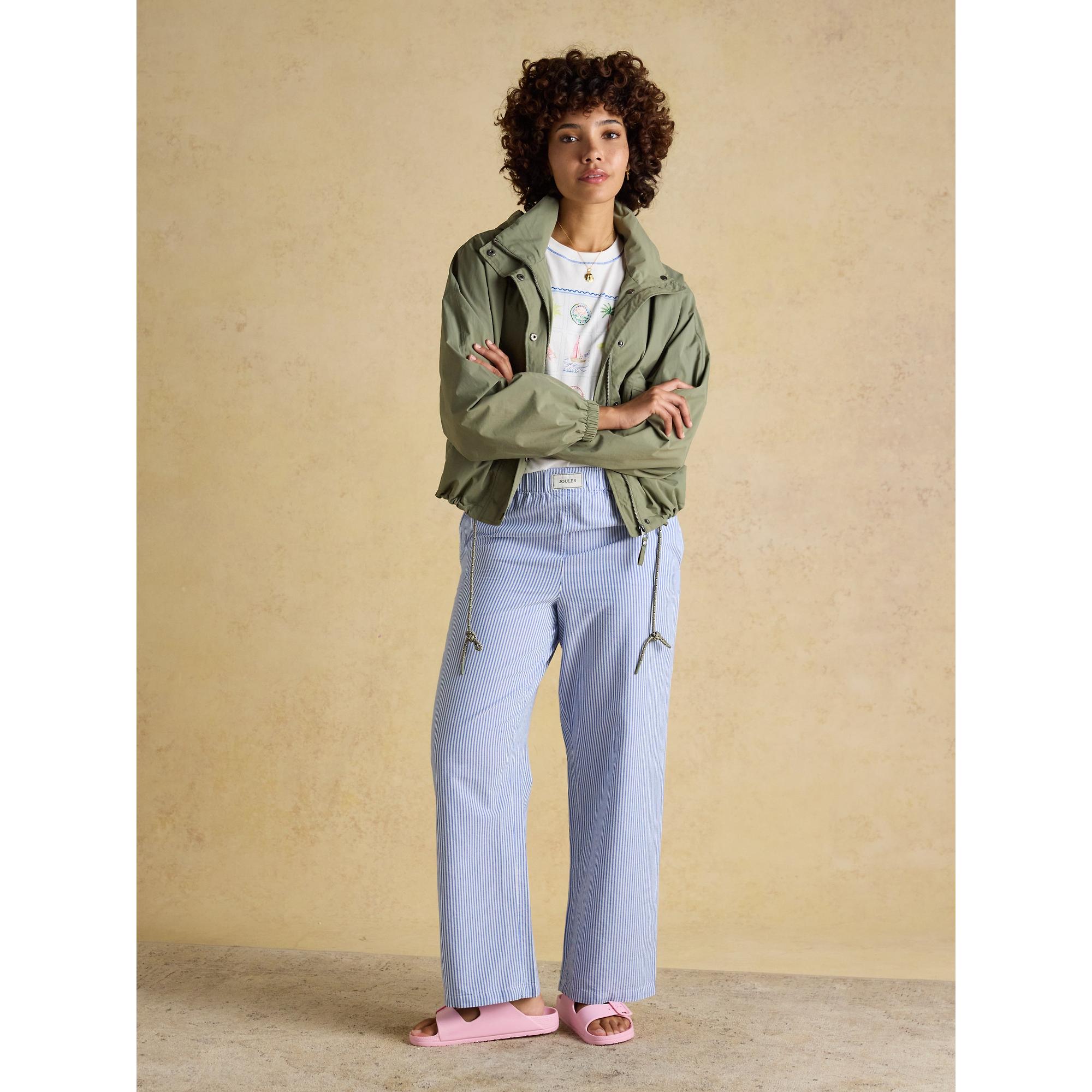 Product image 17 of 19 of Joules Women's Hove Waterproof Windbreaker Jacket - Khaki Green