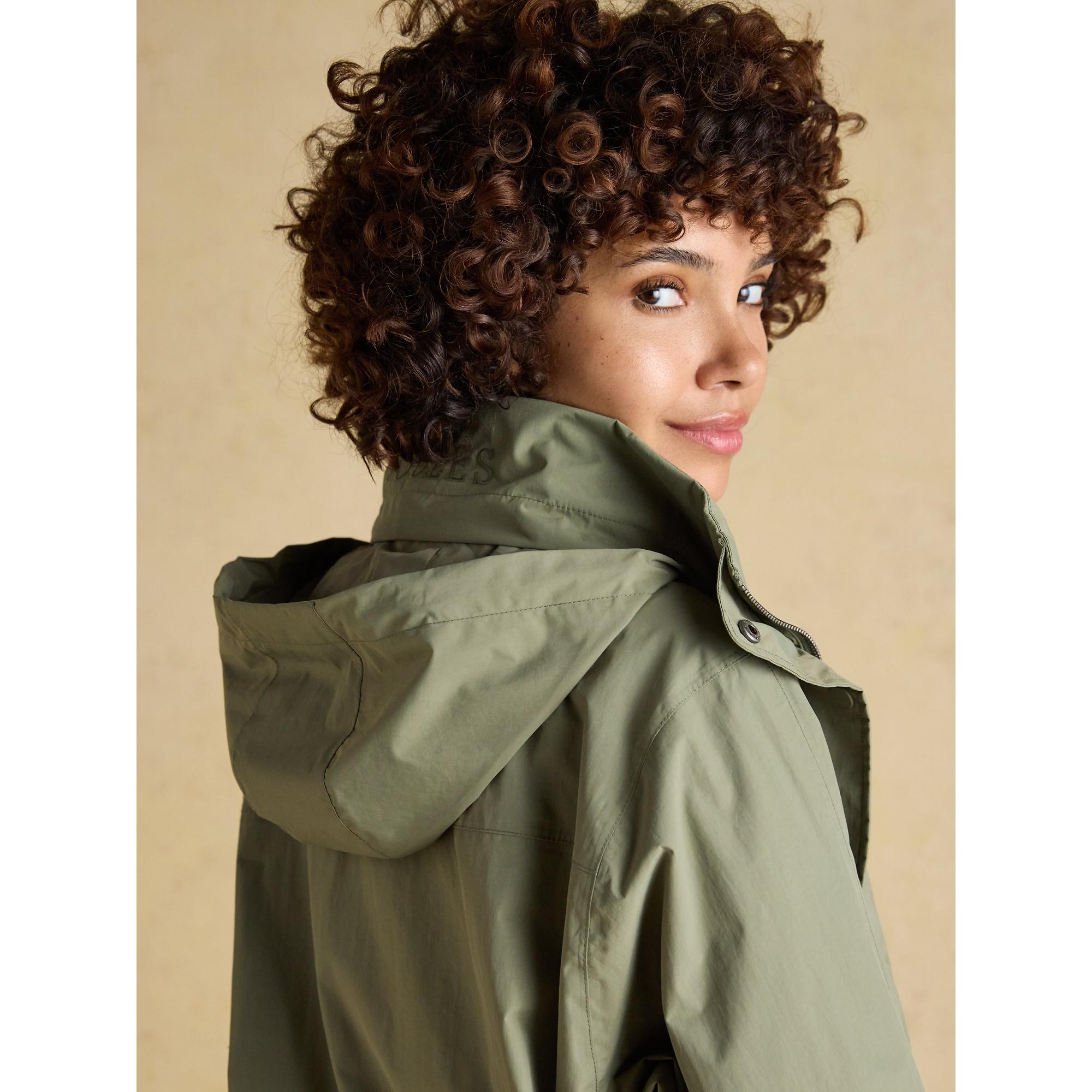 Product image 19 of 19 of Joules Women's Hove Waterproof Windbreaker Jacket - Khaki Green