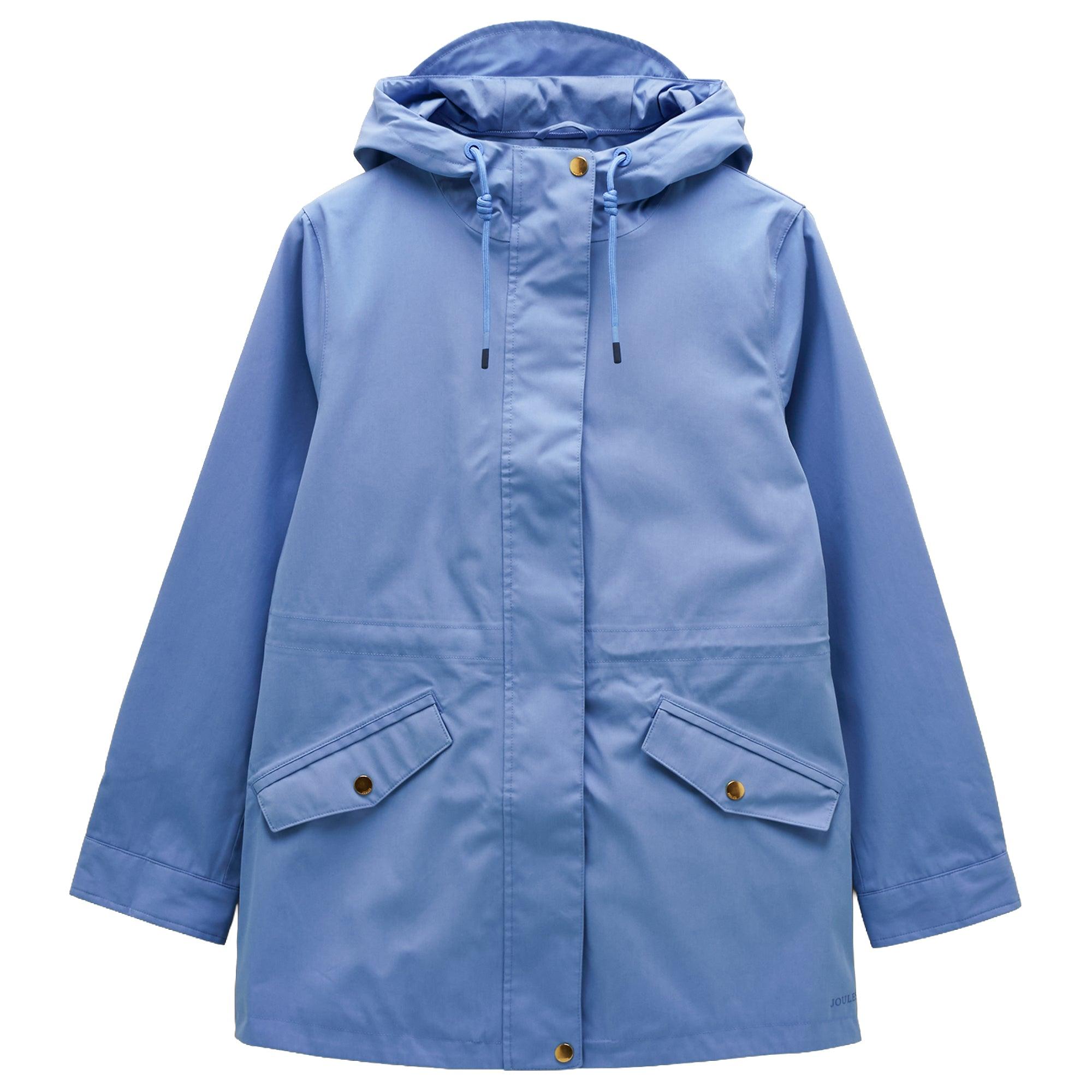 Product image 1 of 10 of Joules Women's Portwell Hooded Waterproof Raincoat - Blue