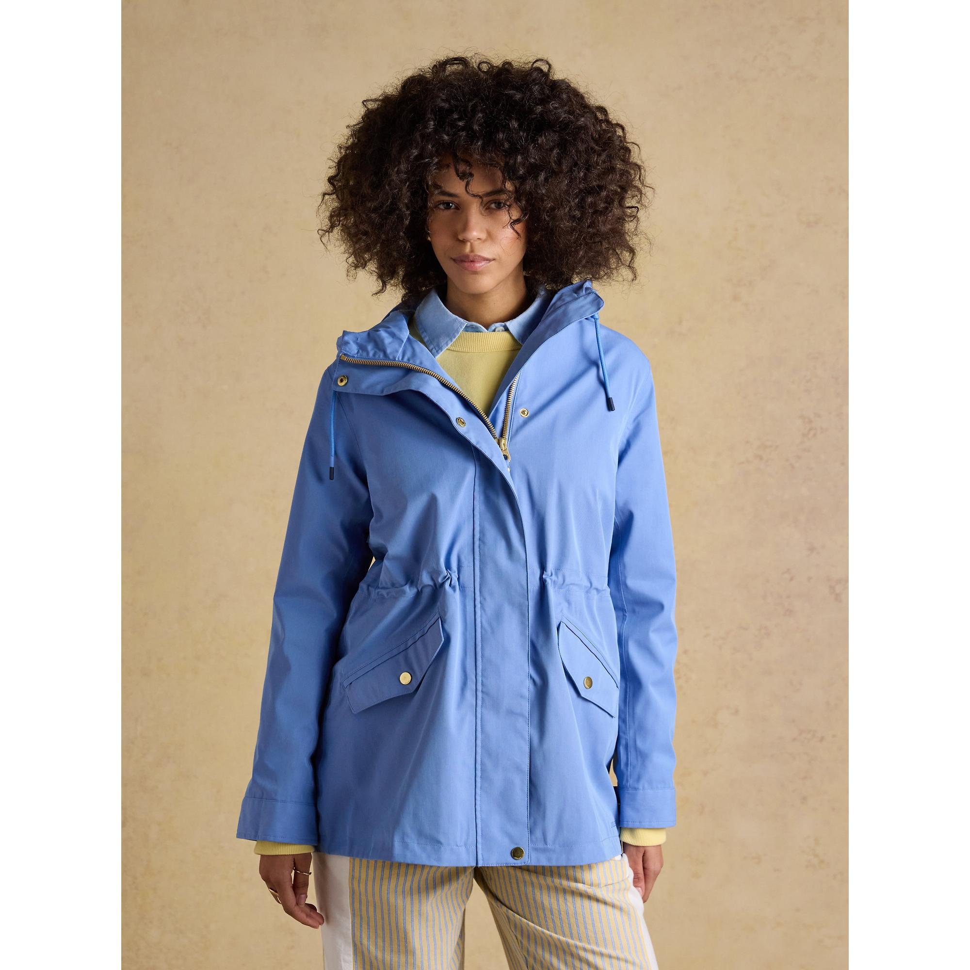 Product image 2 of 10 of Joules Women's Portwell Hooded Waterproof Raincoat - Blue
