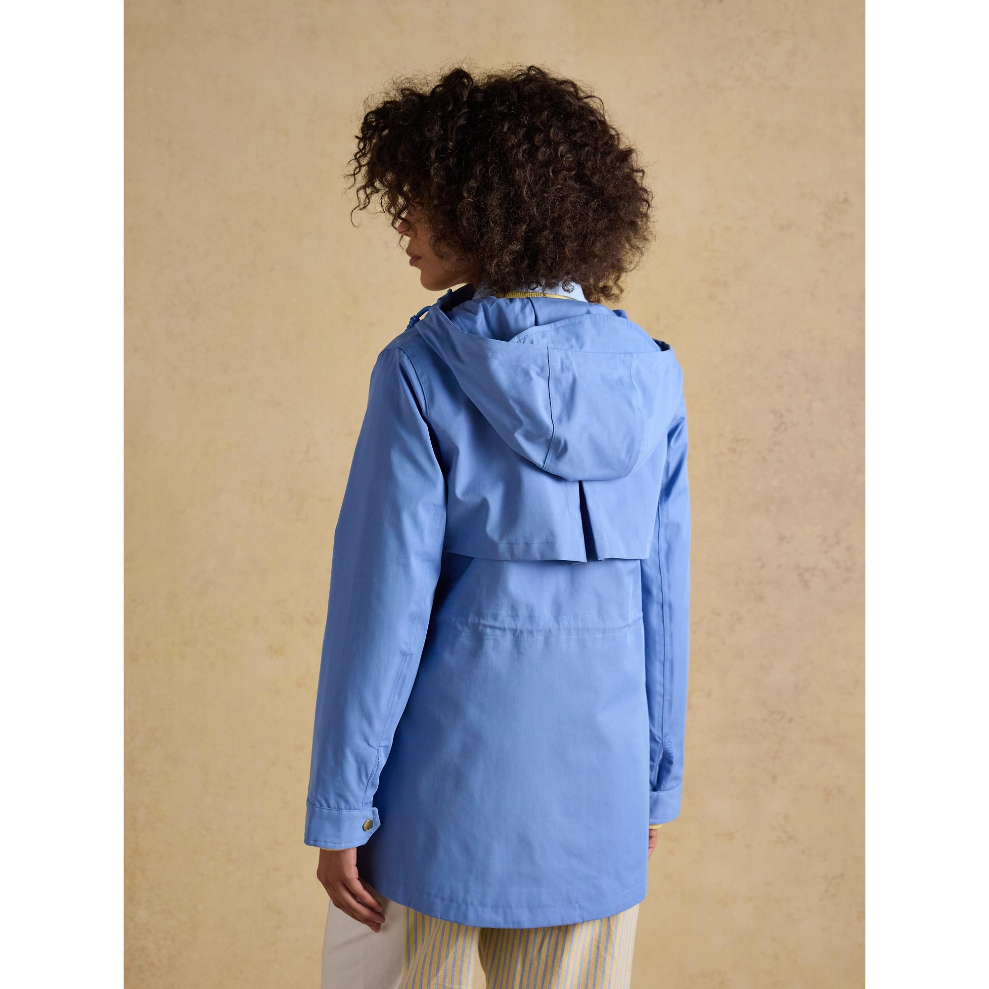 Product image 3 of 10 of Joules Women's Portwell Hooded Waterproof Raincoat - Blue