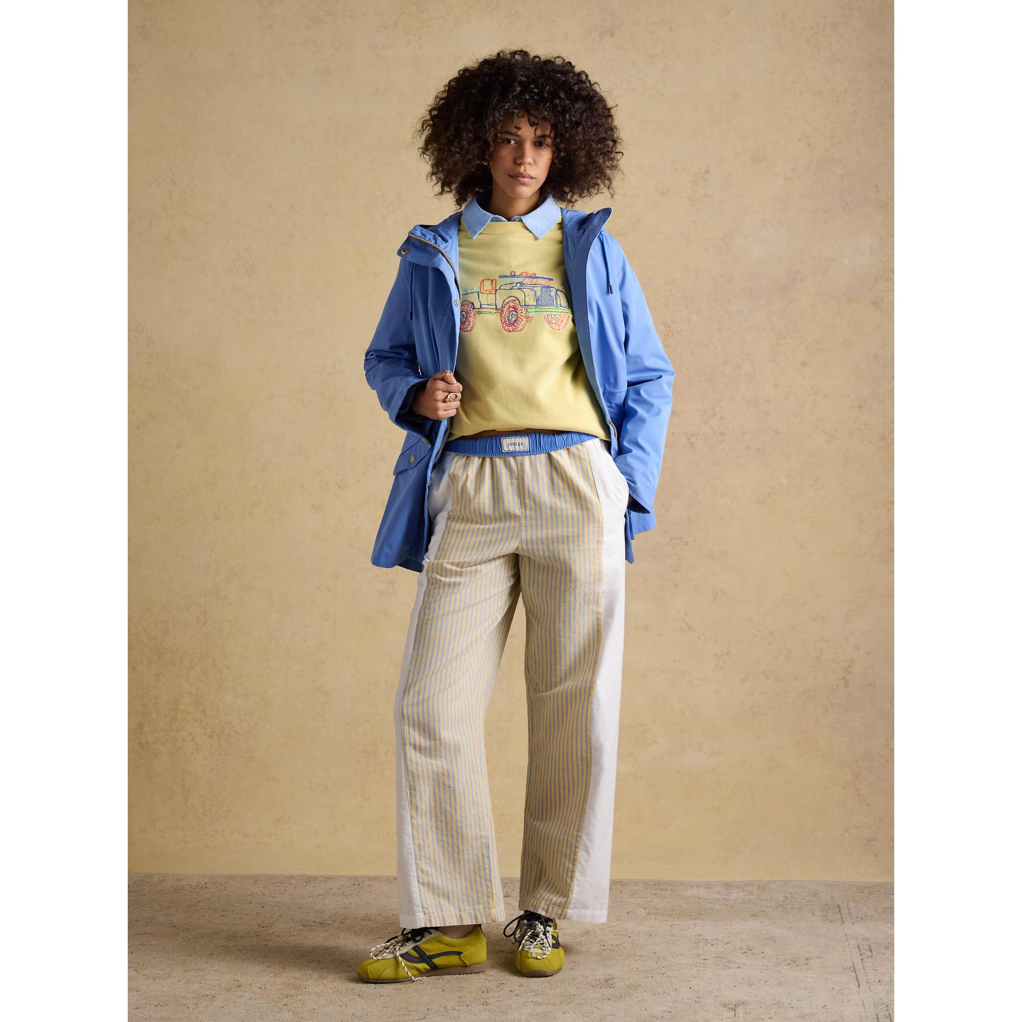 Product image 4 of 10 of Joules Women's Portwell Hooded Waterproof Raincoat - Blue