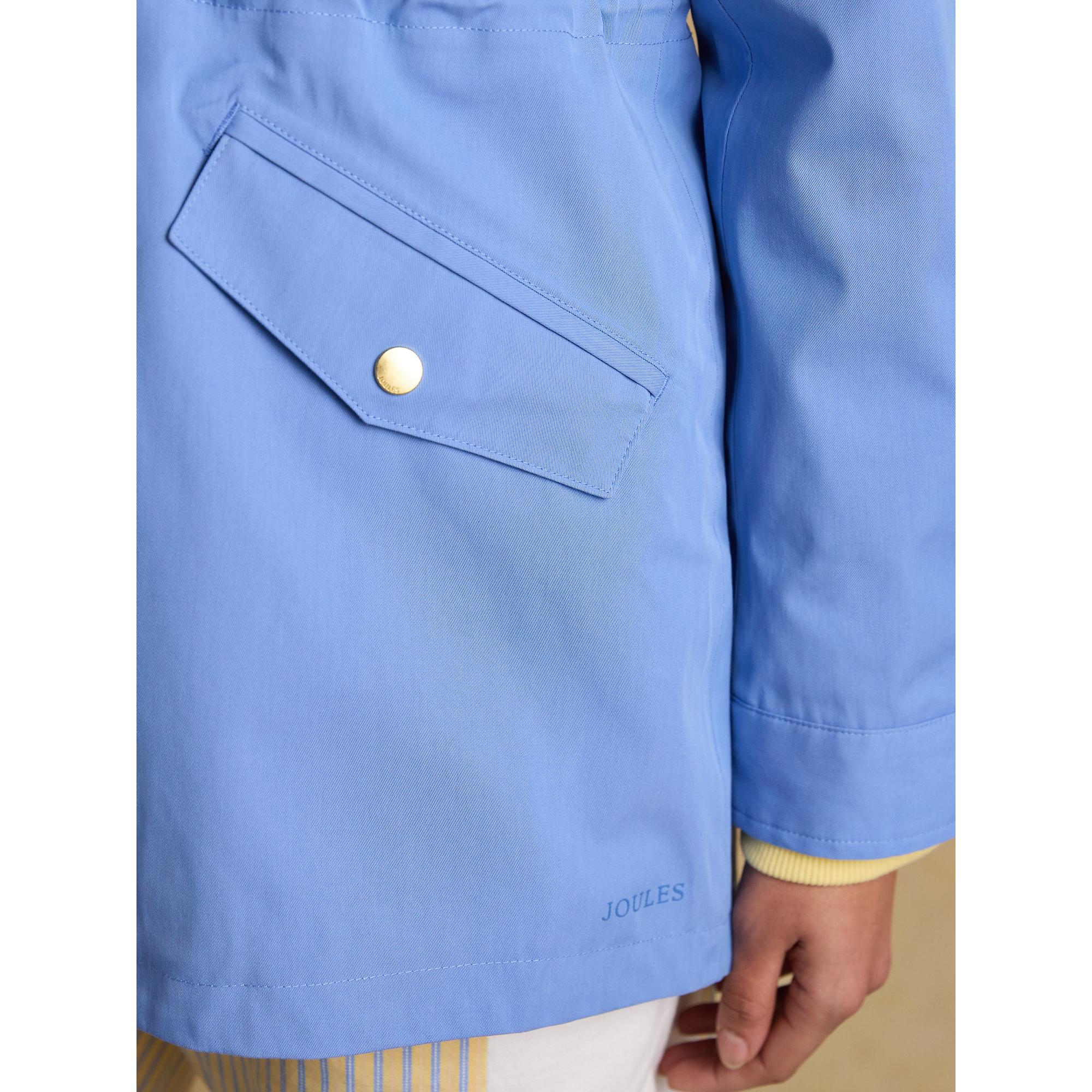 Product image 7 of 10 of Joules Women's Portwell Hooded Waterproof Raincoat - Blue