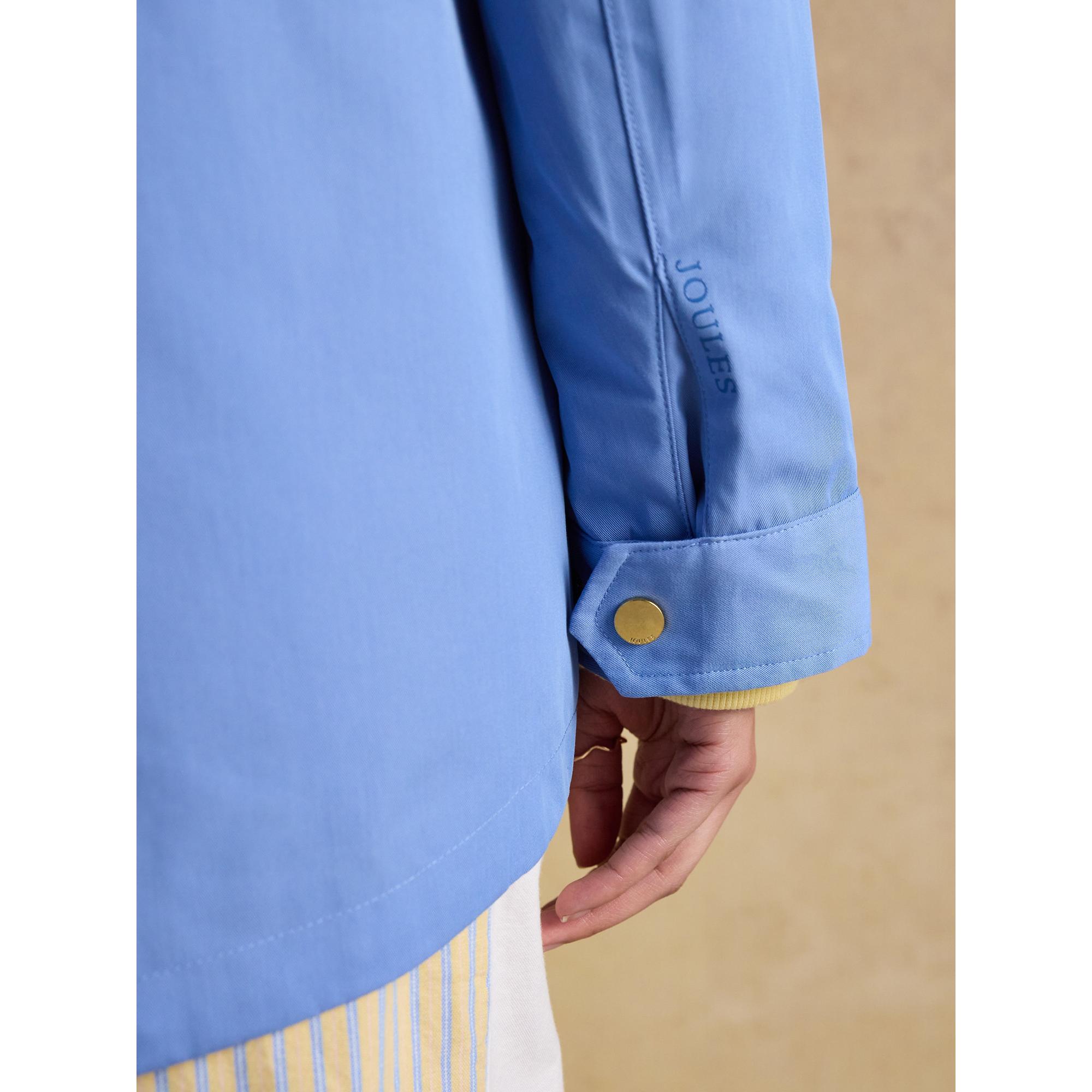 Product image 9 of 10 of Joules Women's Portwell Hooded Waterproof Raincoat - Blue