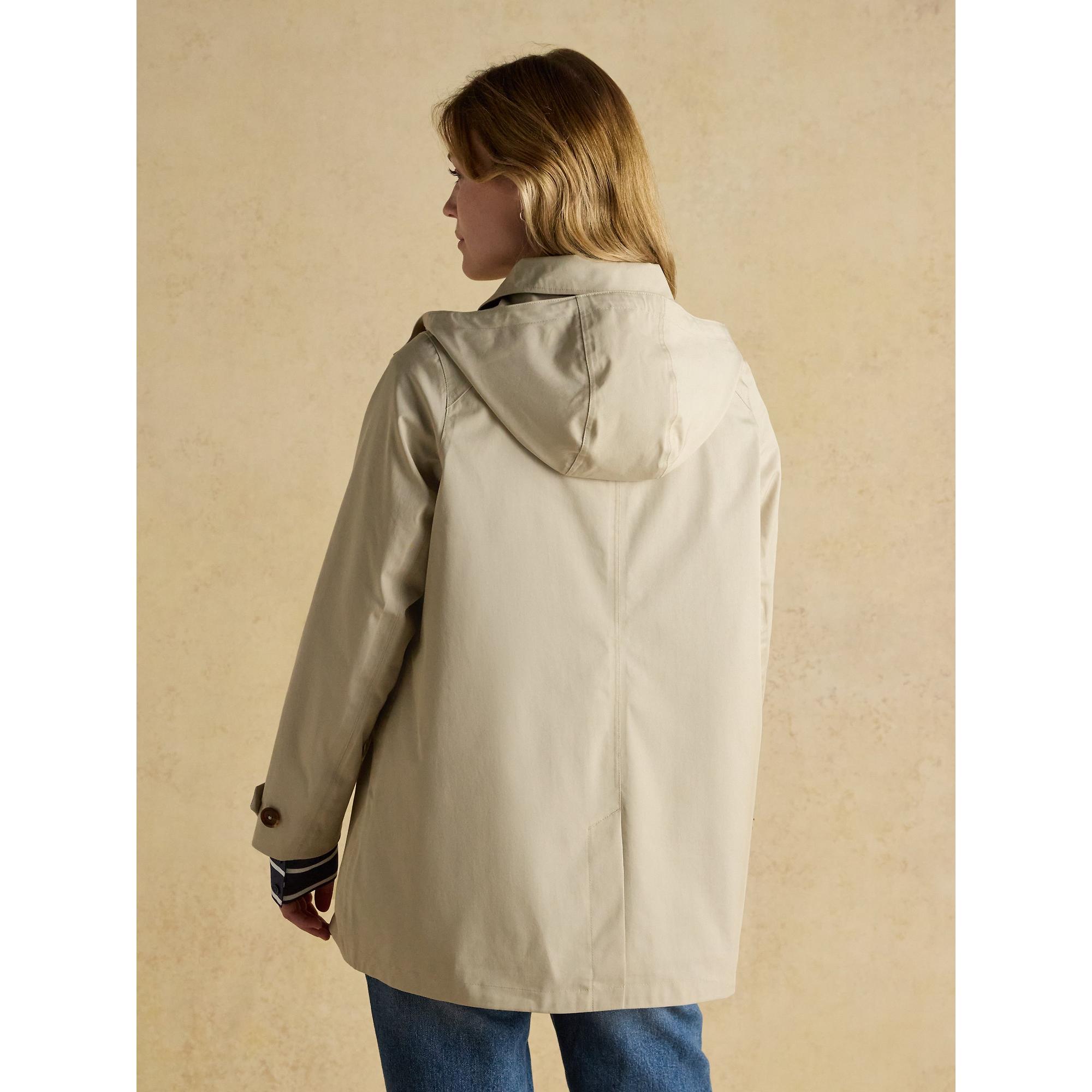 Product image 3 of 12 of Joules Women's Rainmore Waterproof Button Through Raincoat - Neutral