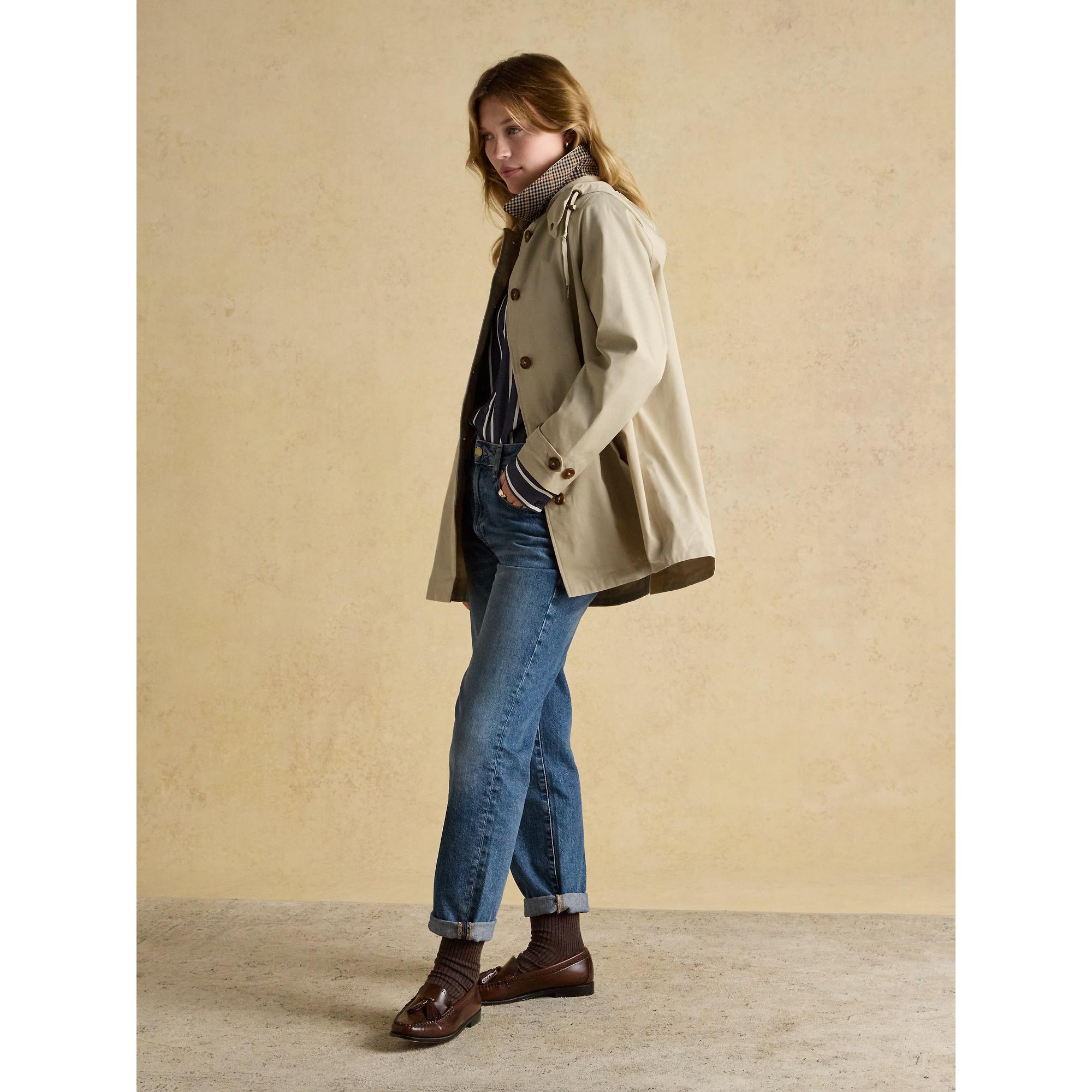 Product image 4 of 12 of Joules Women's Rainmore Waterproof Button Through Raincoat - Neutral