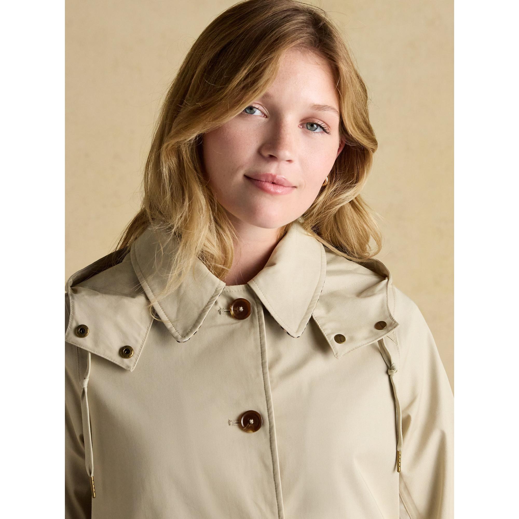 Product image 5 of 12 of Joules Women's Rainmore Waterproof Button Through Raincoat - Neutral