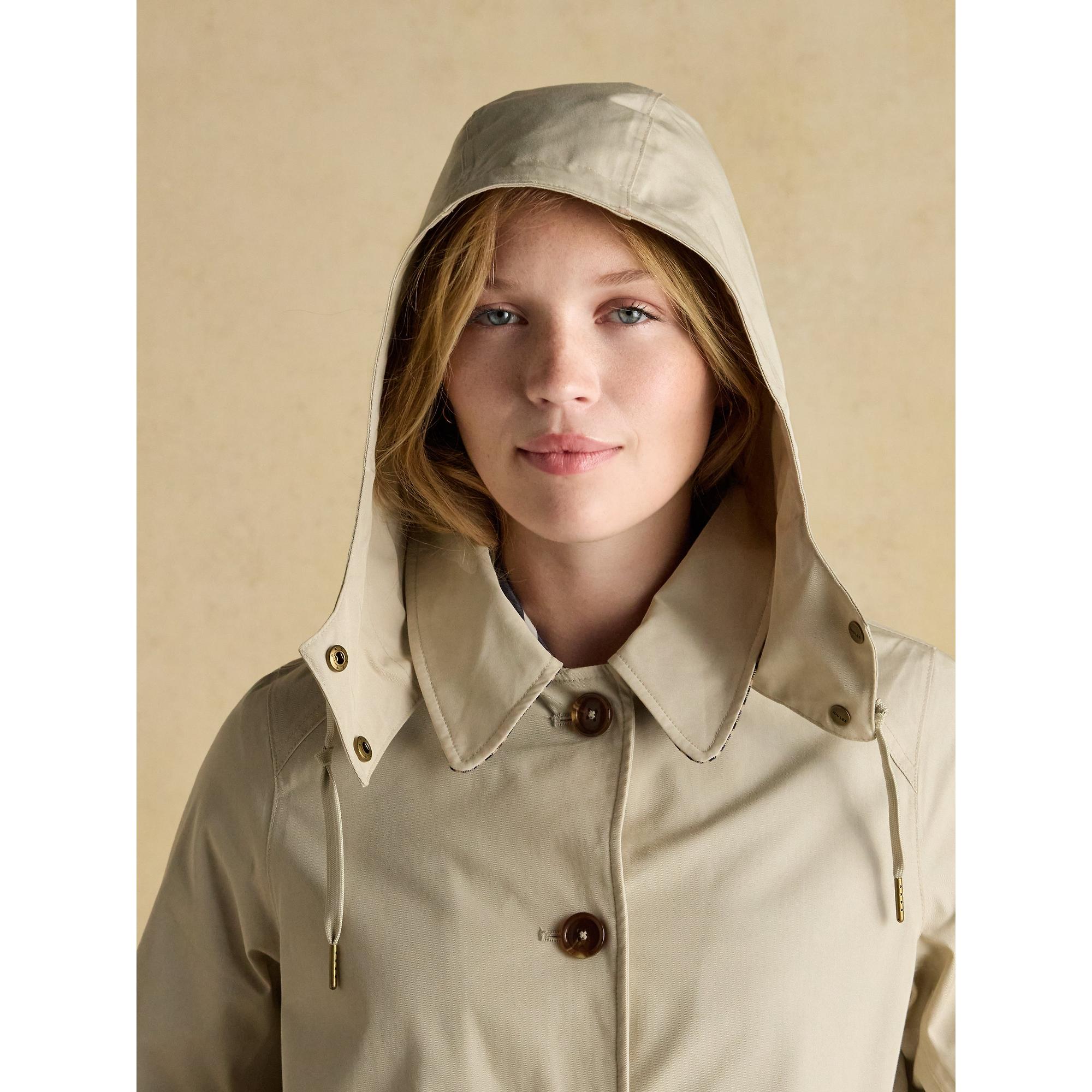 Product image 9 of 12 of Joules Women's Rainmore Waterproof Button Through Raincoat - Neutral