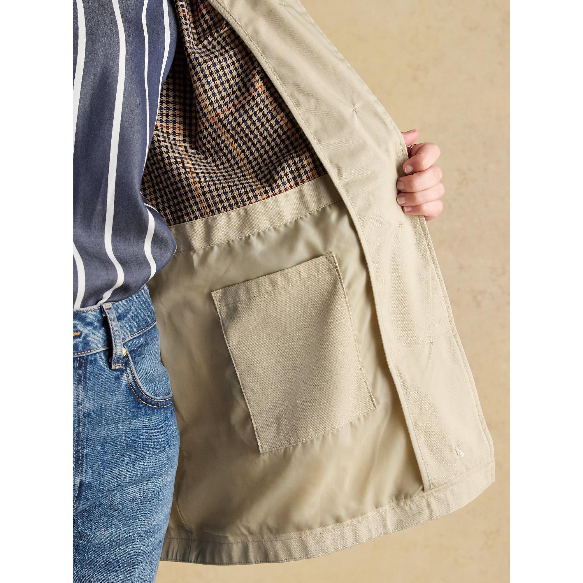 Product image 11 of 12 of Joules Women's Rainmore Waterproof Button Through Raincoat - Neutral