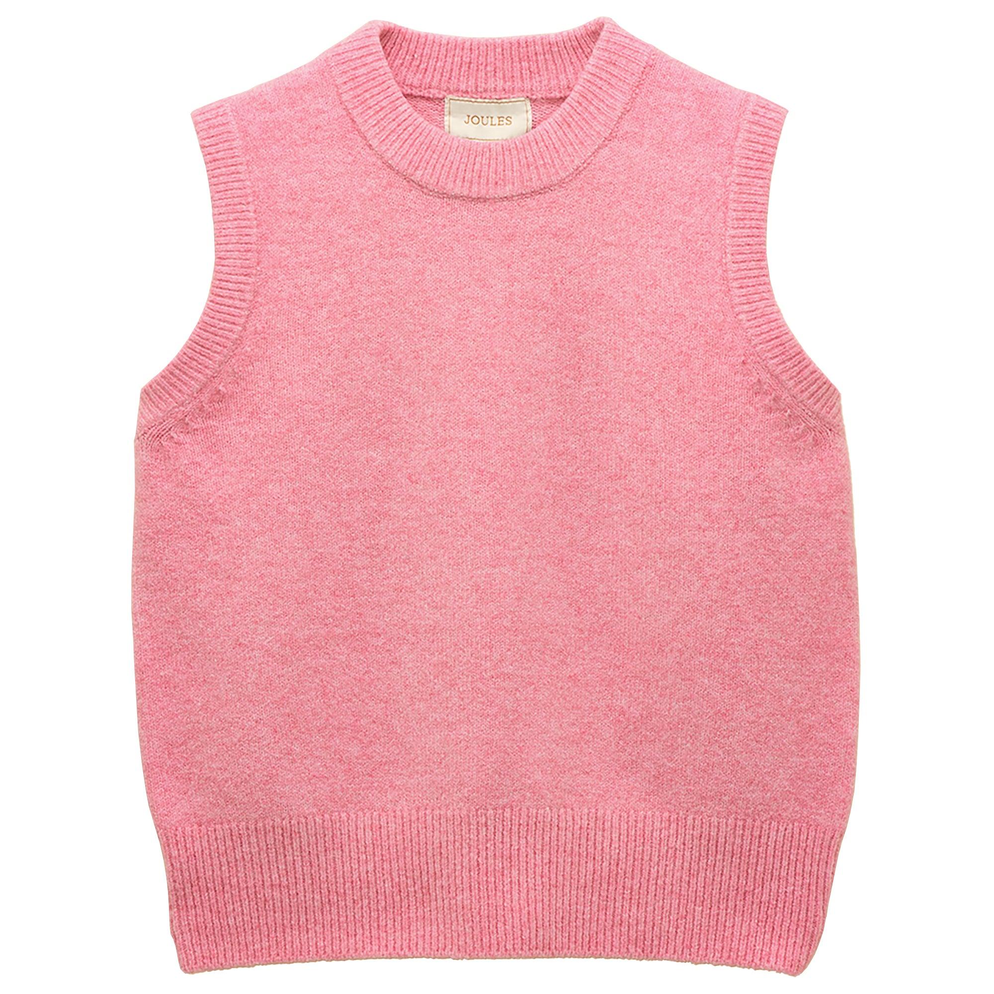 Product image 1 of 6 of Joules Women's Holly Knitted Crew Neck Vest - Bright Pink
