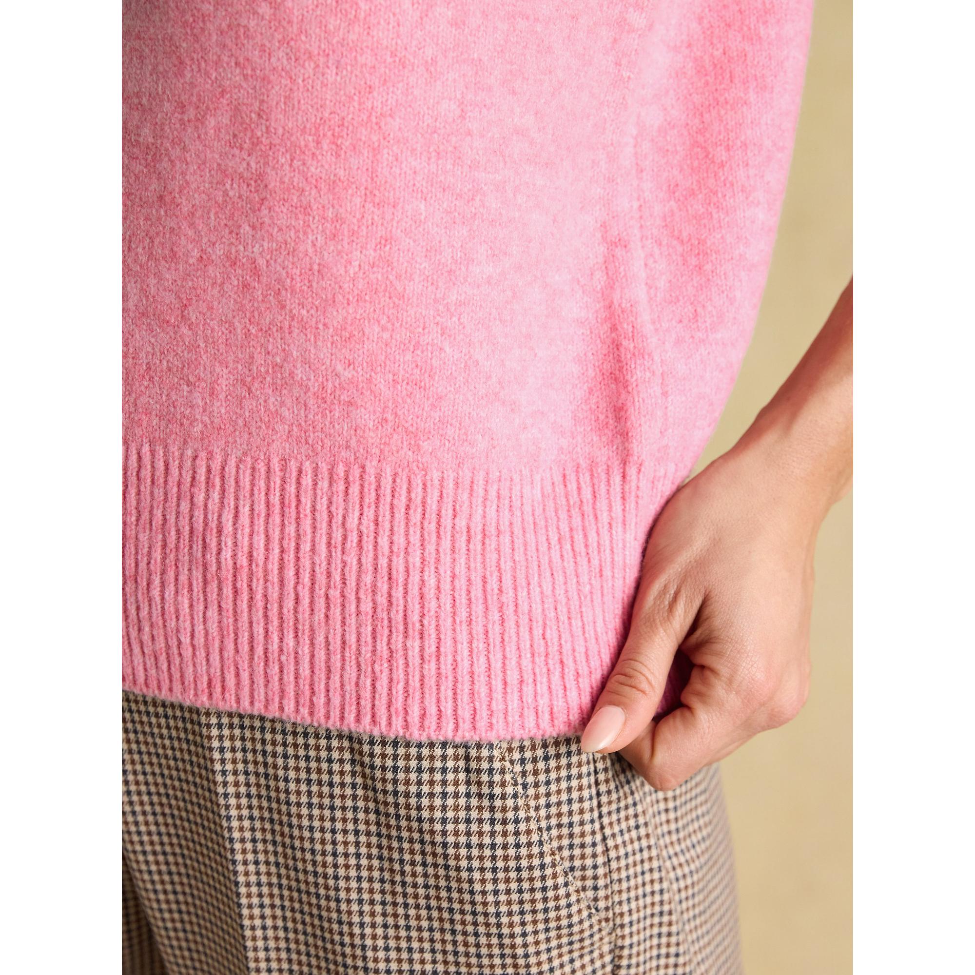 Product image 5 of 6 of Joules Women's Holly Knitted Crew Neck Vest - Bright Pink