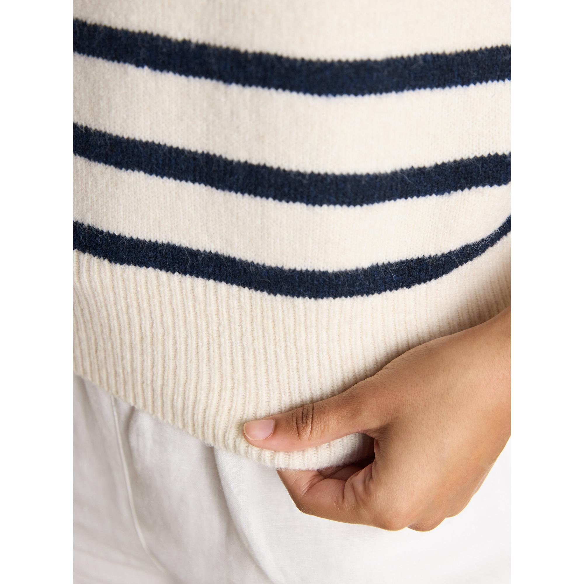Product image 6 of 6 of Joules Women's Holly Knitted Vest - Cream & Navy Striped