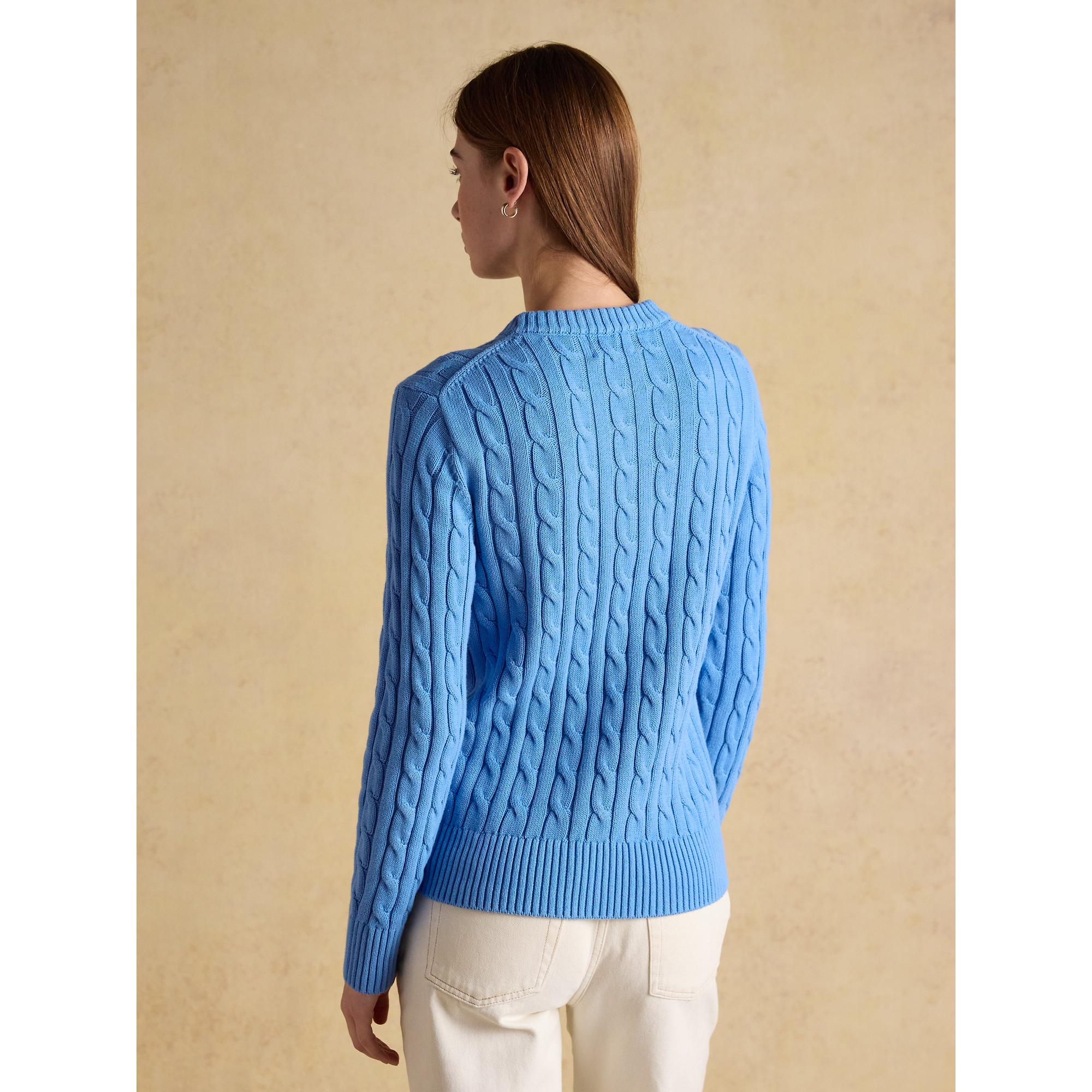 Product image 3 of 7 of Joules Women's Classic Cotton Cable Knit Jumper - Blue
