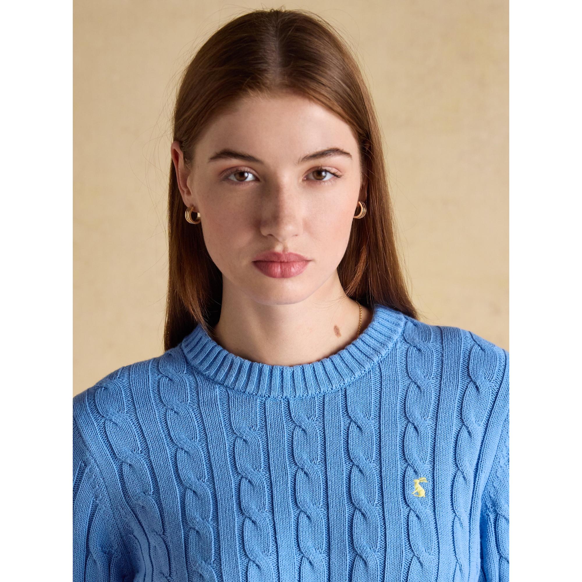 Product image 5 of 7 of Joules Women's Classic Cotton Cable Knit Jumper - Blue