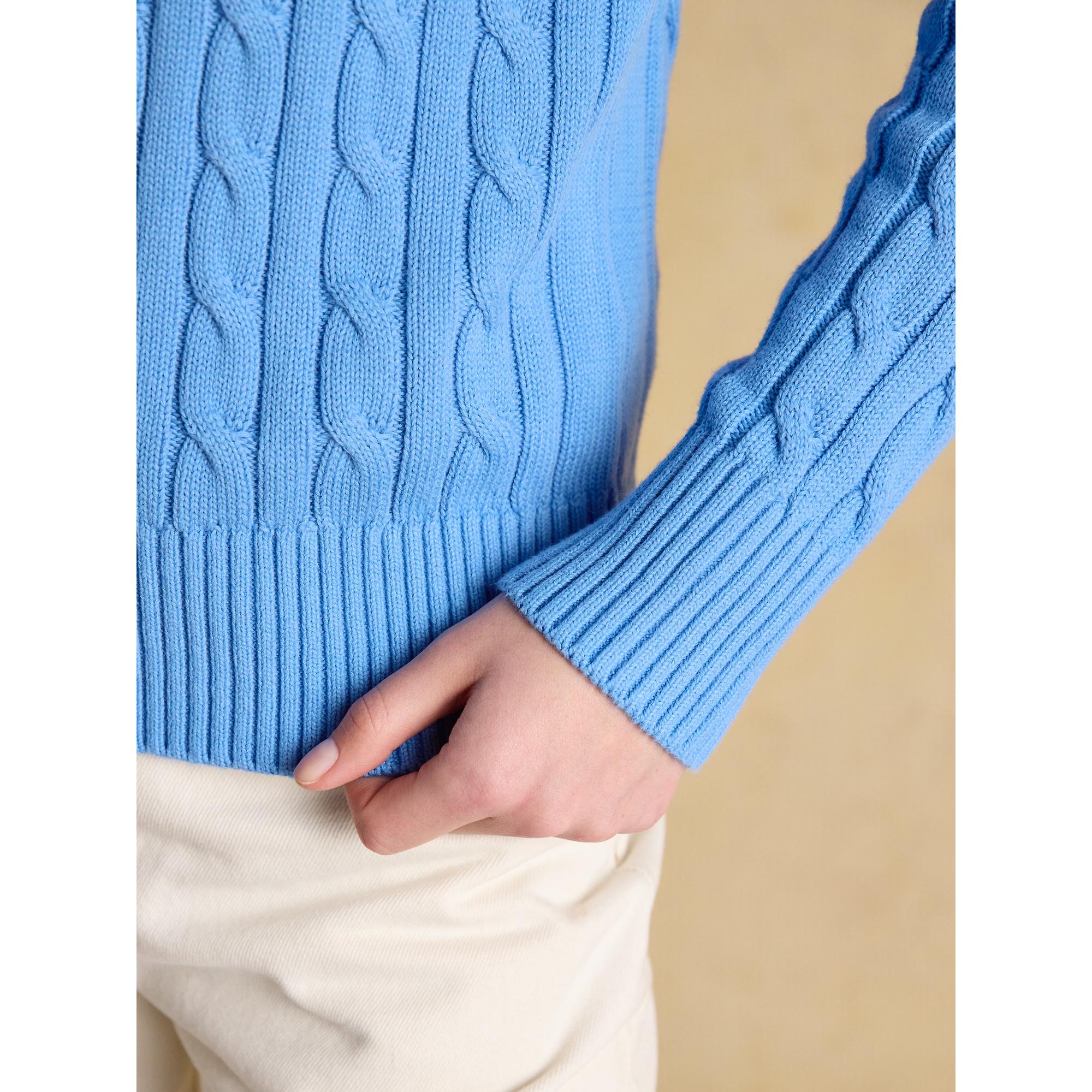 Product image 6 of 7 of Joules Women's Classic Cotton Cable Knit Jumper - Blue