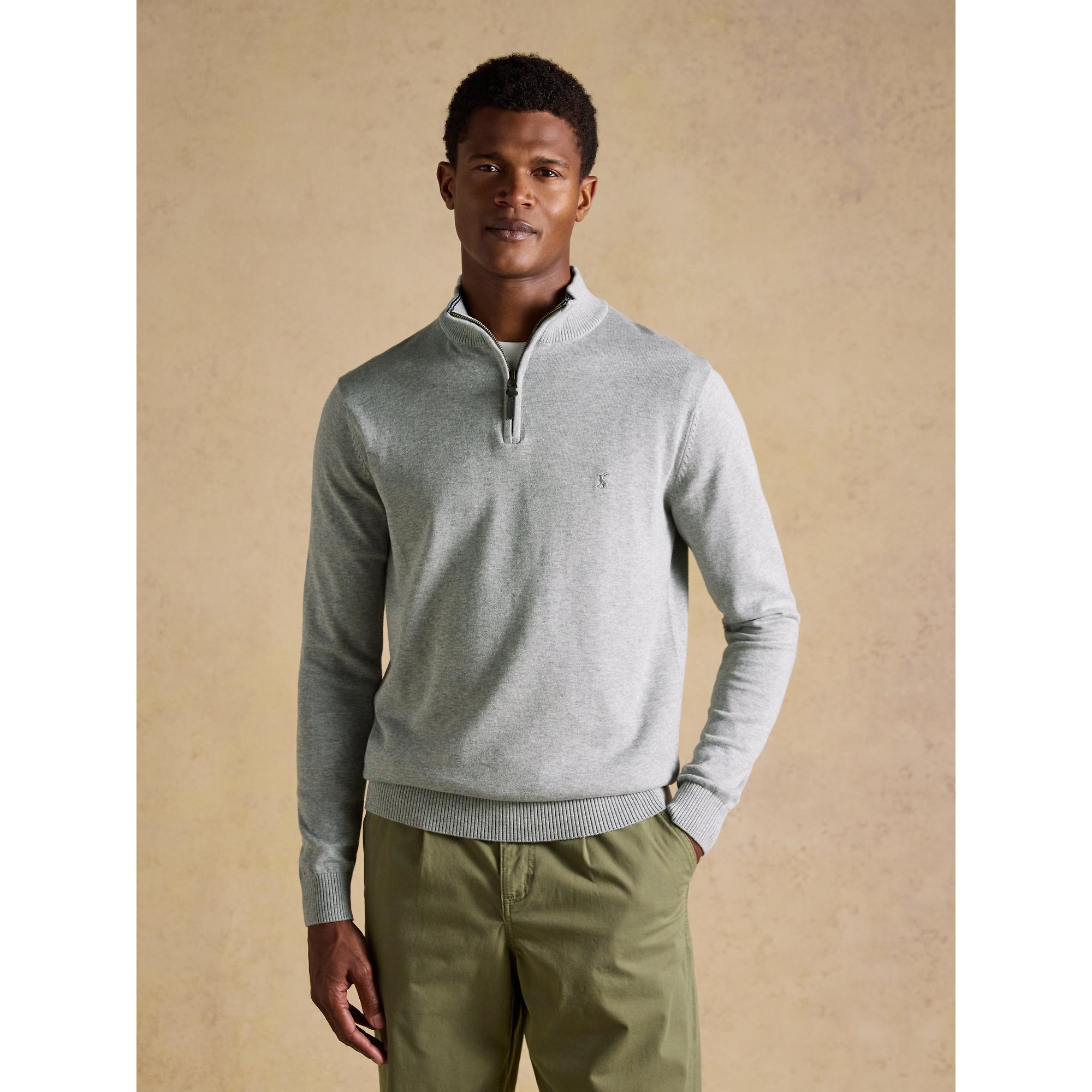 Product image 2 of 8 of Joules Men's Hillside Quarter Zip Knitted Jumper - Grey