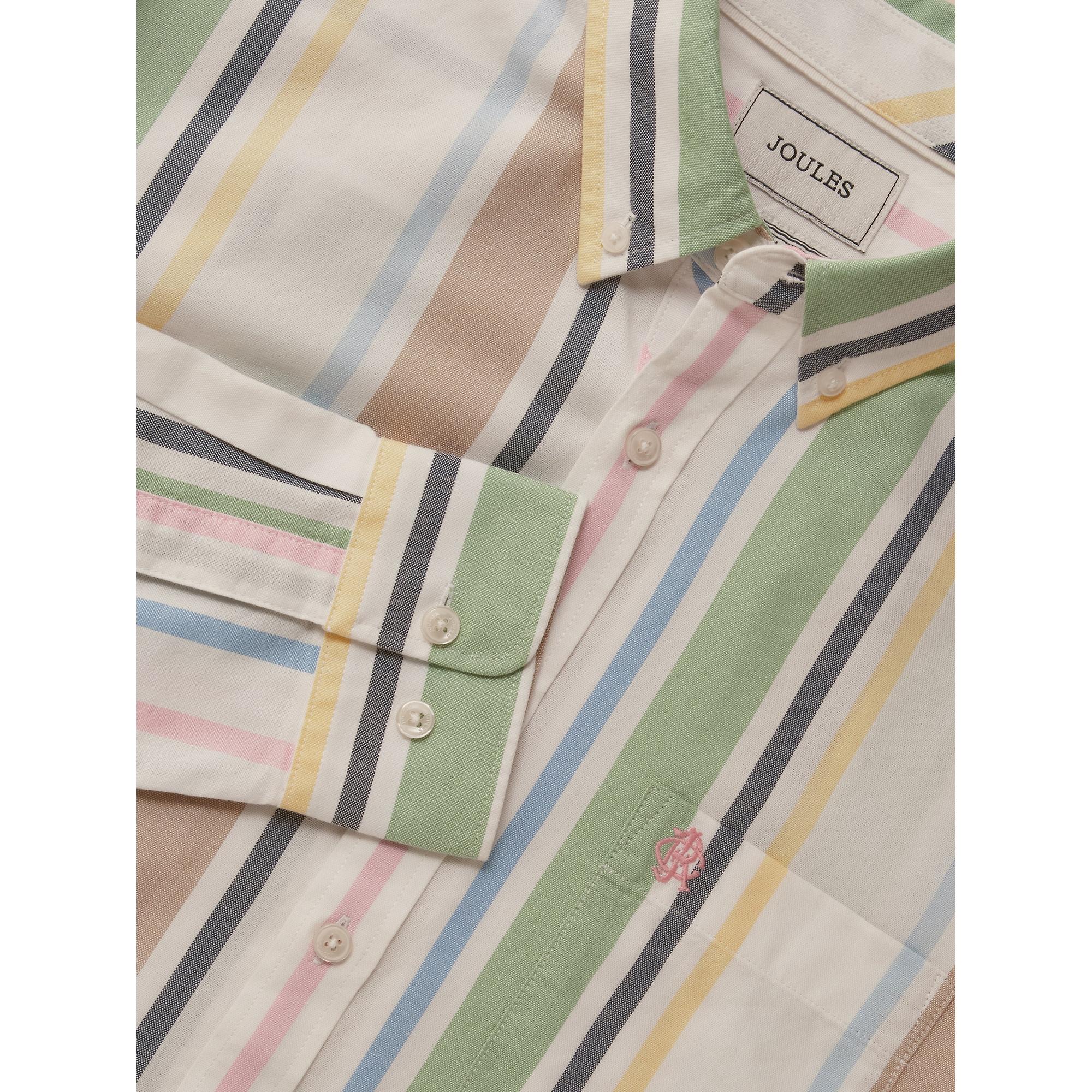 Product image 9 of 10 of Joules Men's Oxford Stripe Long Sleeve Classic Fit Cotton Shirt - Multi