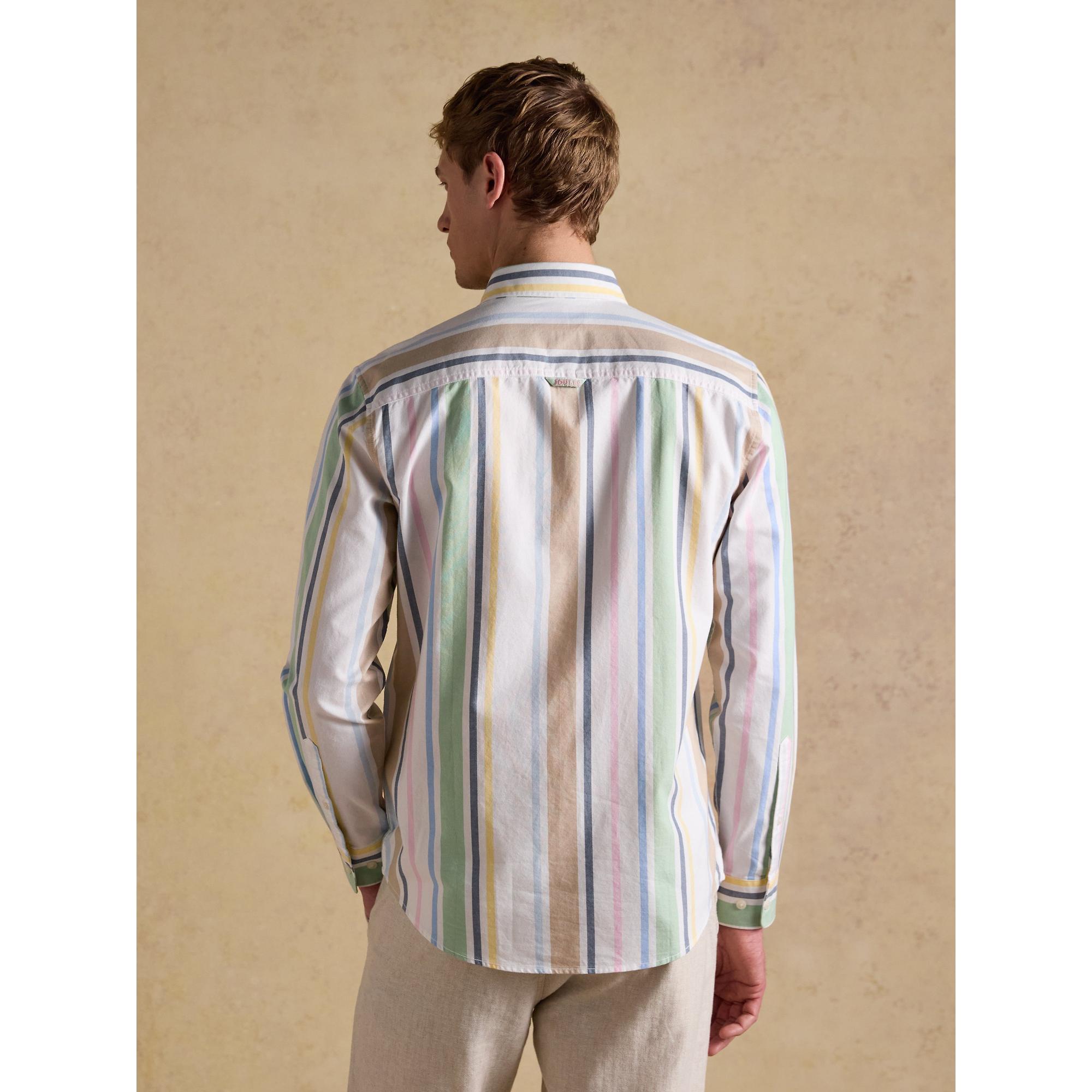 Product image 3 of 10 of Joules Men's Oxford Stripe Long Sleeve Classic Fit Cotton Shirt - Multi