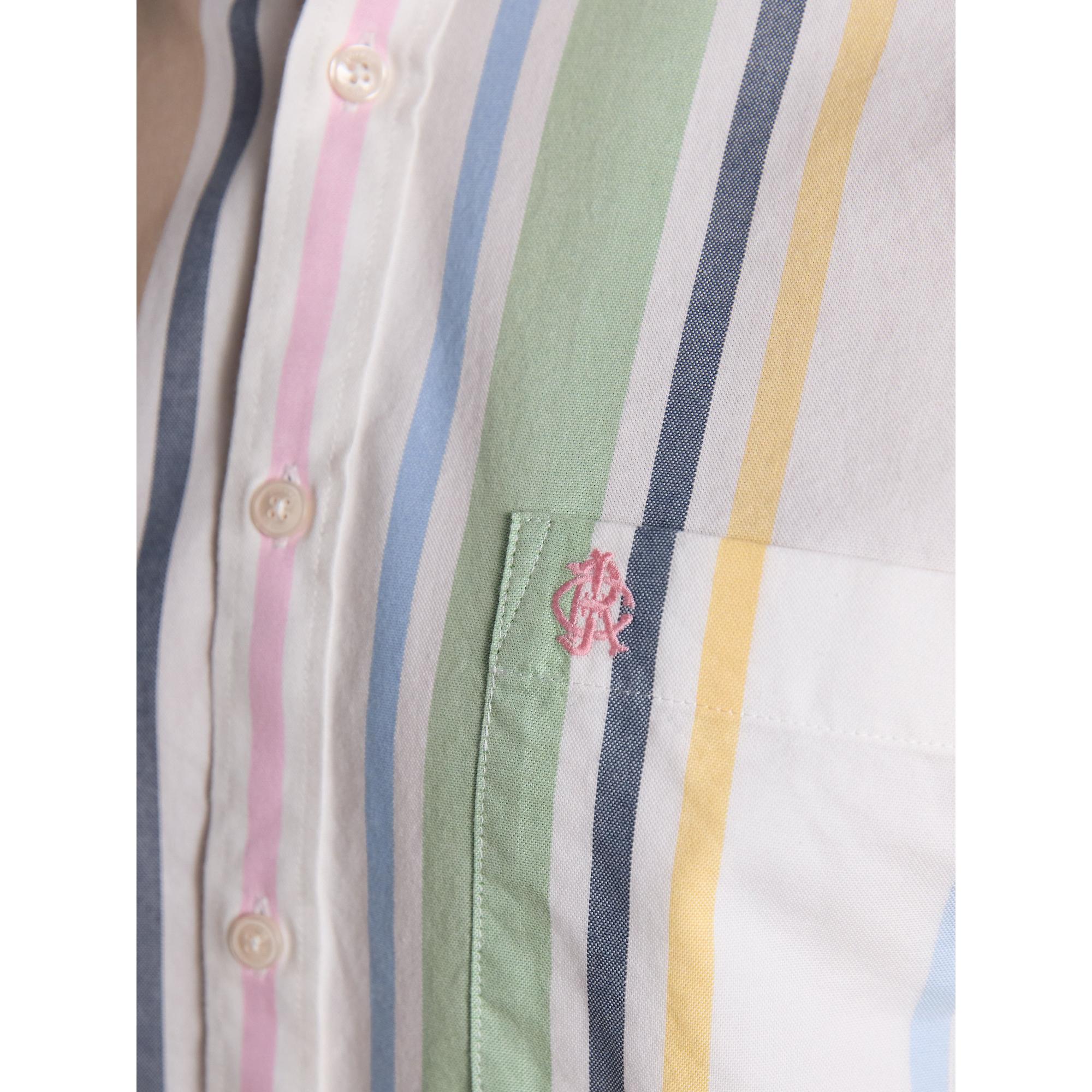 Product image 10 of 10 of Joules Men's Oxford Stripe Long Sleeve Classic Fit Cotton Shirt - Multi