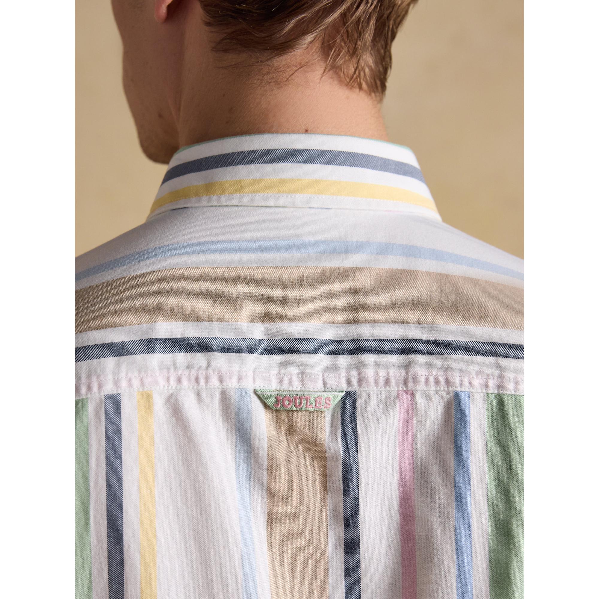 Product image 7 of 10 of Joules Men's Oxford Stripe Long Sleeve Classic Fit Cotton Shirt - Multi