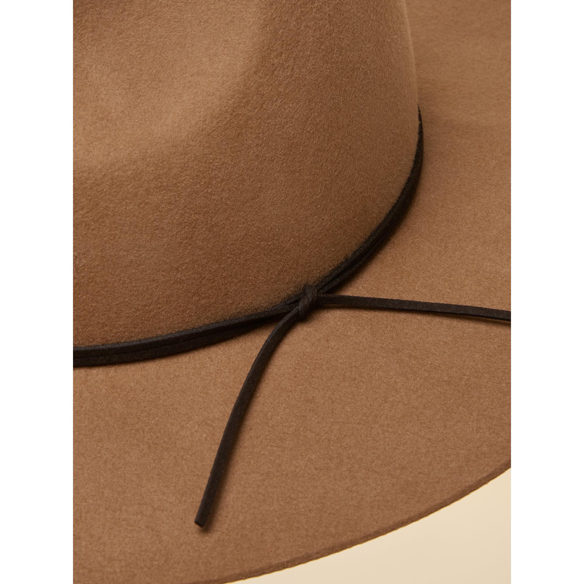 Product image 6 of 7 of Joules Women's Grove Wool Fedora Hat - Tan Brown