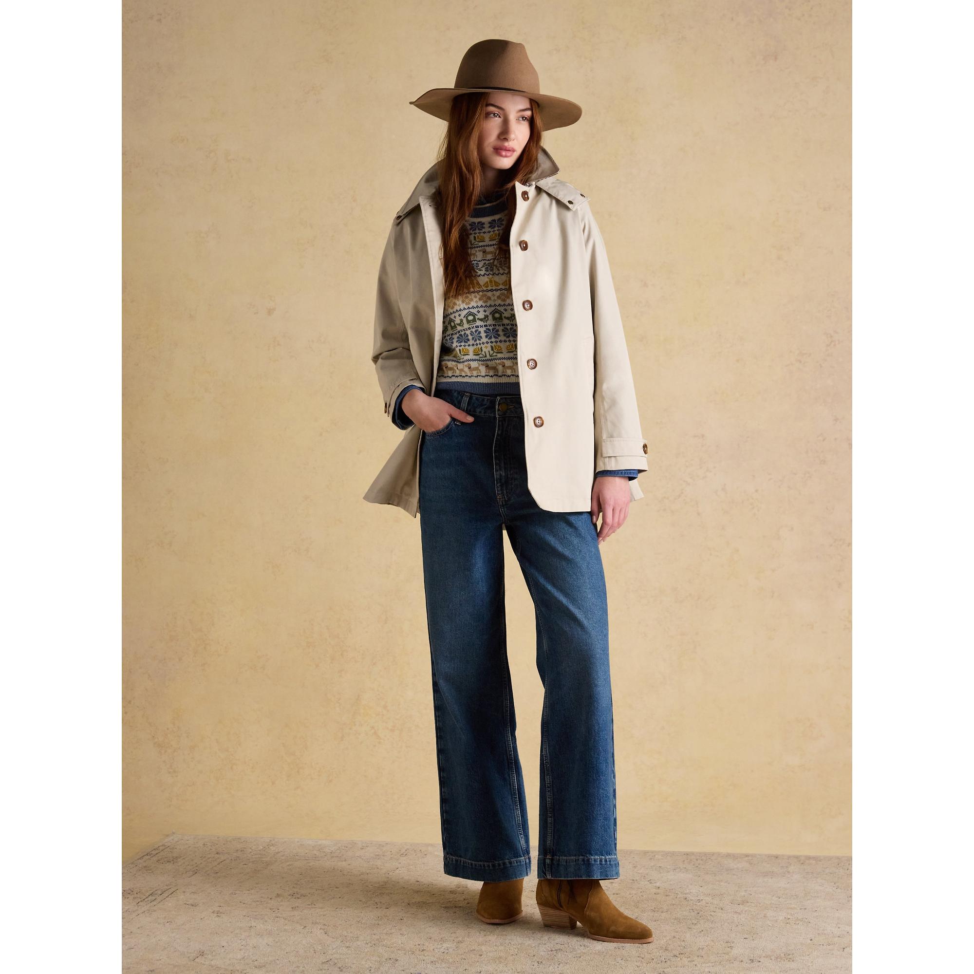 Product image 3 of 7 of Joules Women's Grove Wool Fedora Hat - Tan Brown