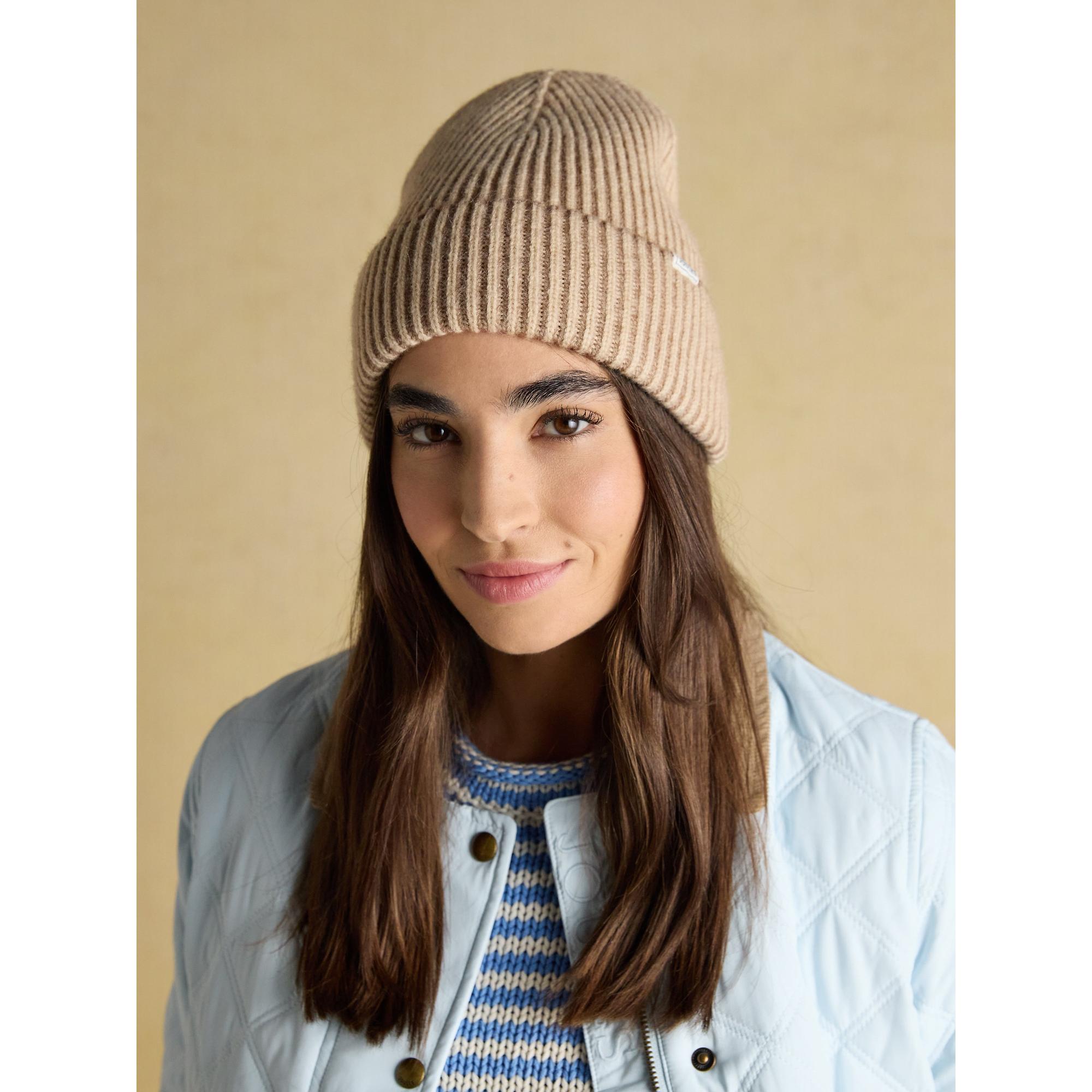 Product image 2 of 6 of Joules Women's Wren Plated Beanie Hat - Oat