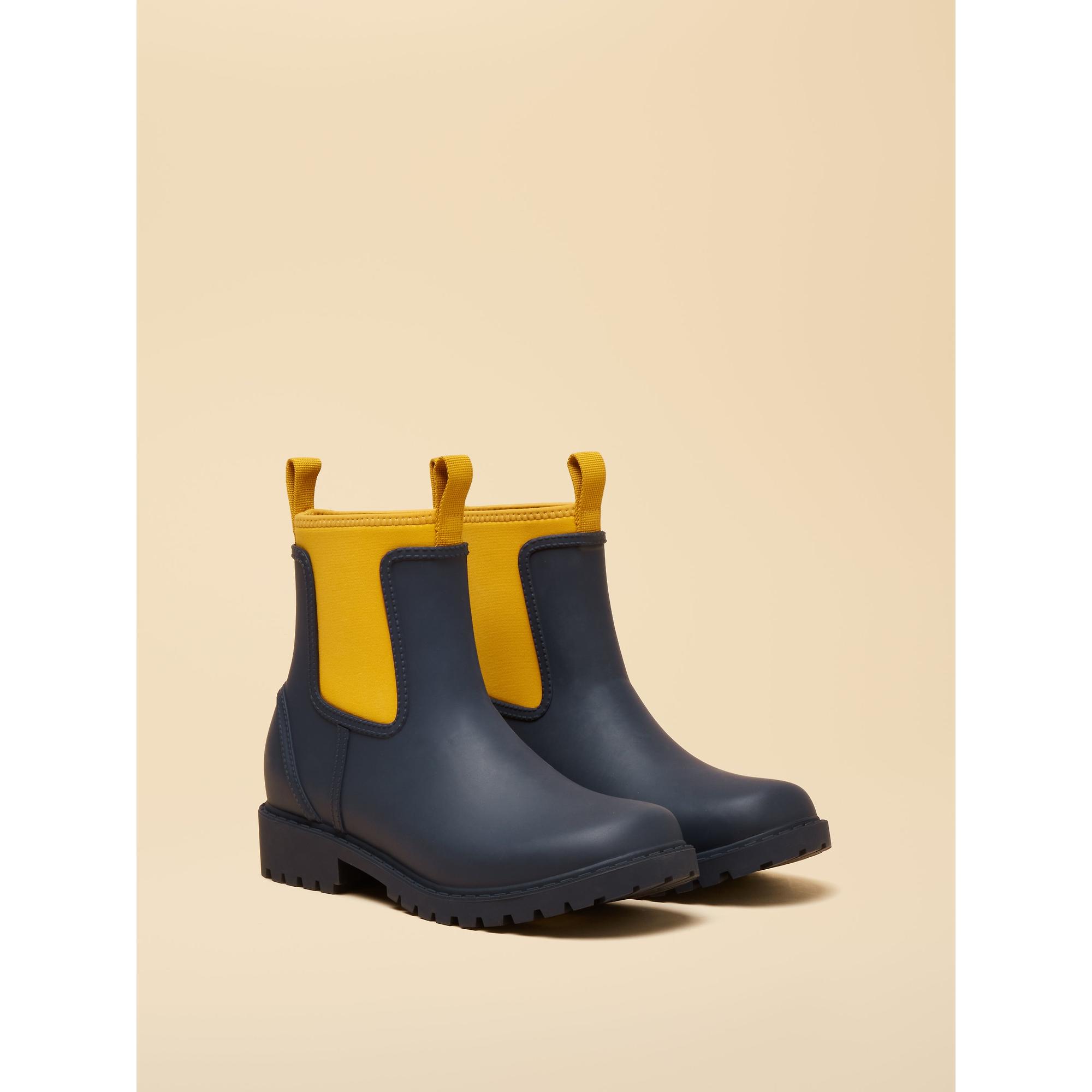 Product image 2 of 6 of Joules Women's Oakfield Short Neoprene-Lined Wellies - Navy Yellow