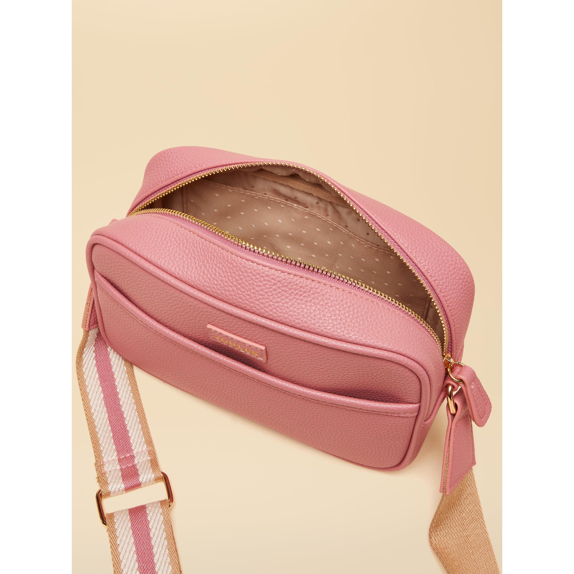 Product image 9 of 9 of Joules Women's Trent Cross Body Bag with Adjustable Thick Strap - Pink