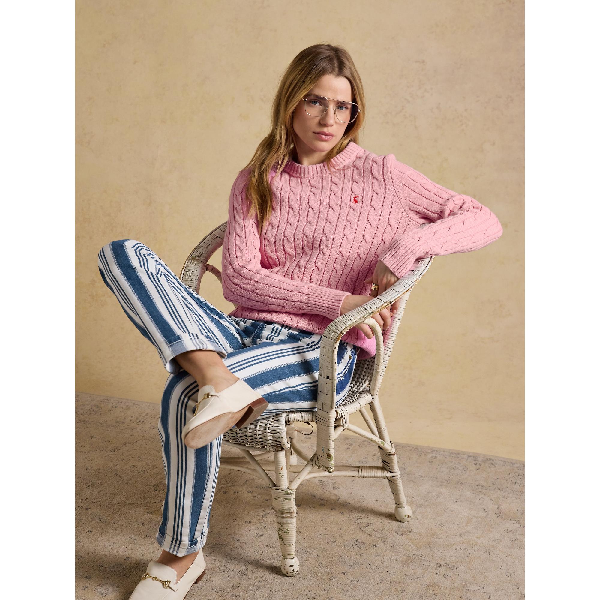 Product image 9 of 10 of Joules Women's Straight Fit Mid Rise Jeans - Blue Striped