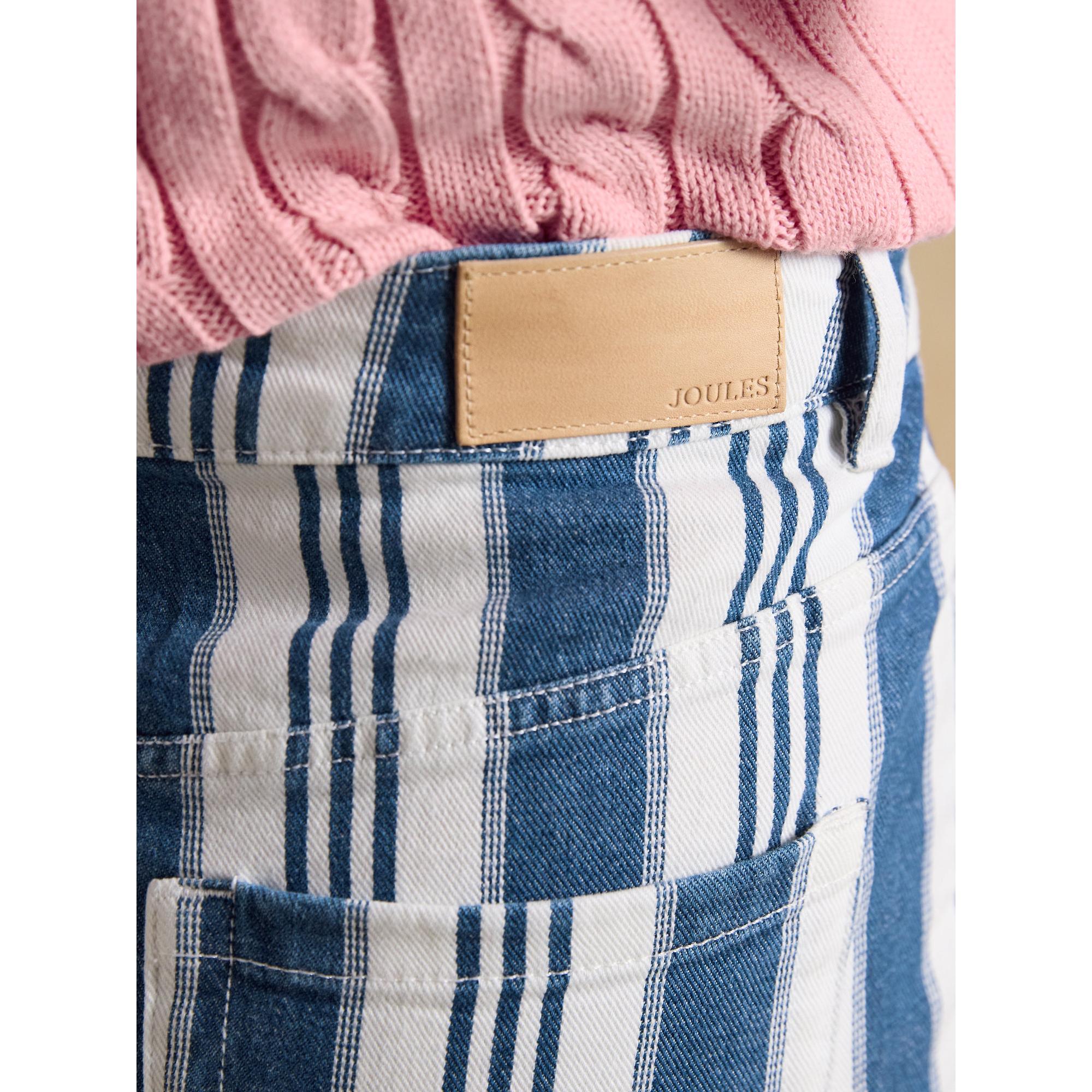 Product image 10 of 10 of Joules Women's Straight Fit Mid Rise Jeans - Blue Striped