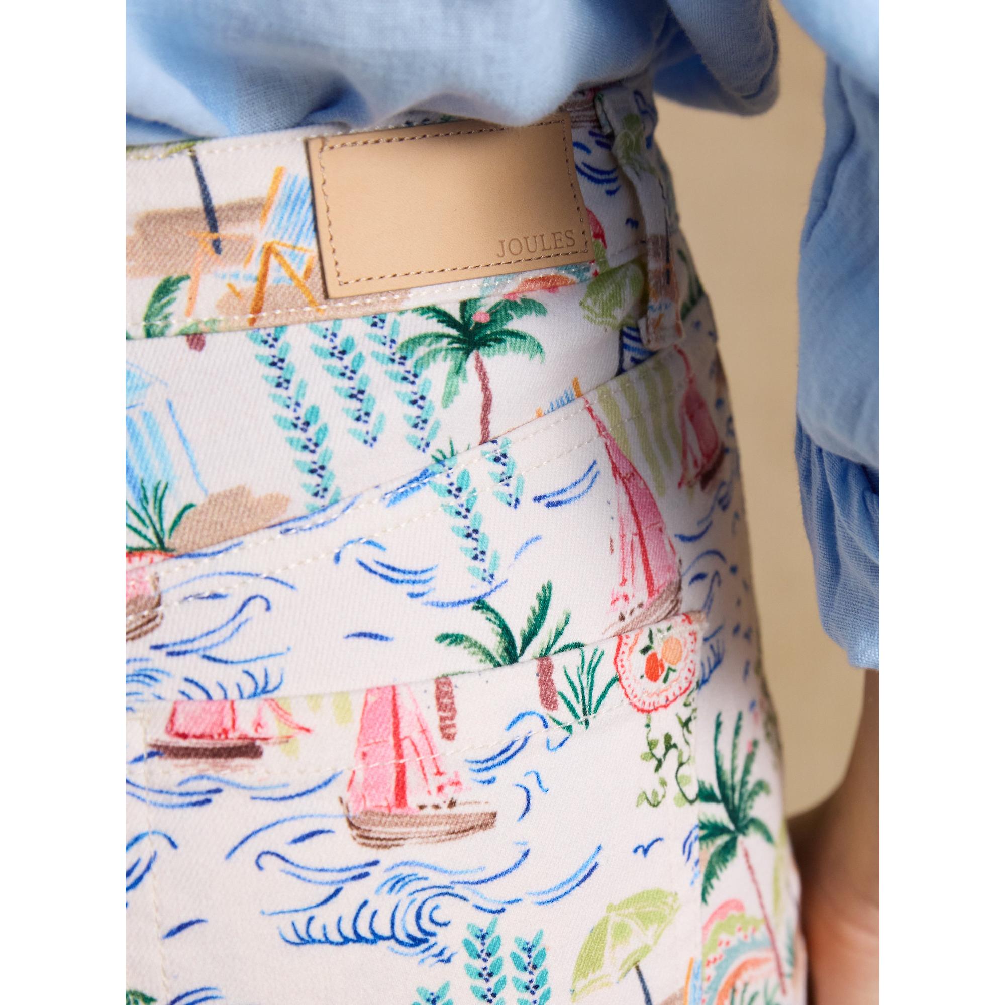 Product image 7 of 7 of Joules Women's Straight Fit Slim Mid Rise Jeans - Coastal Scene Print