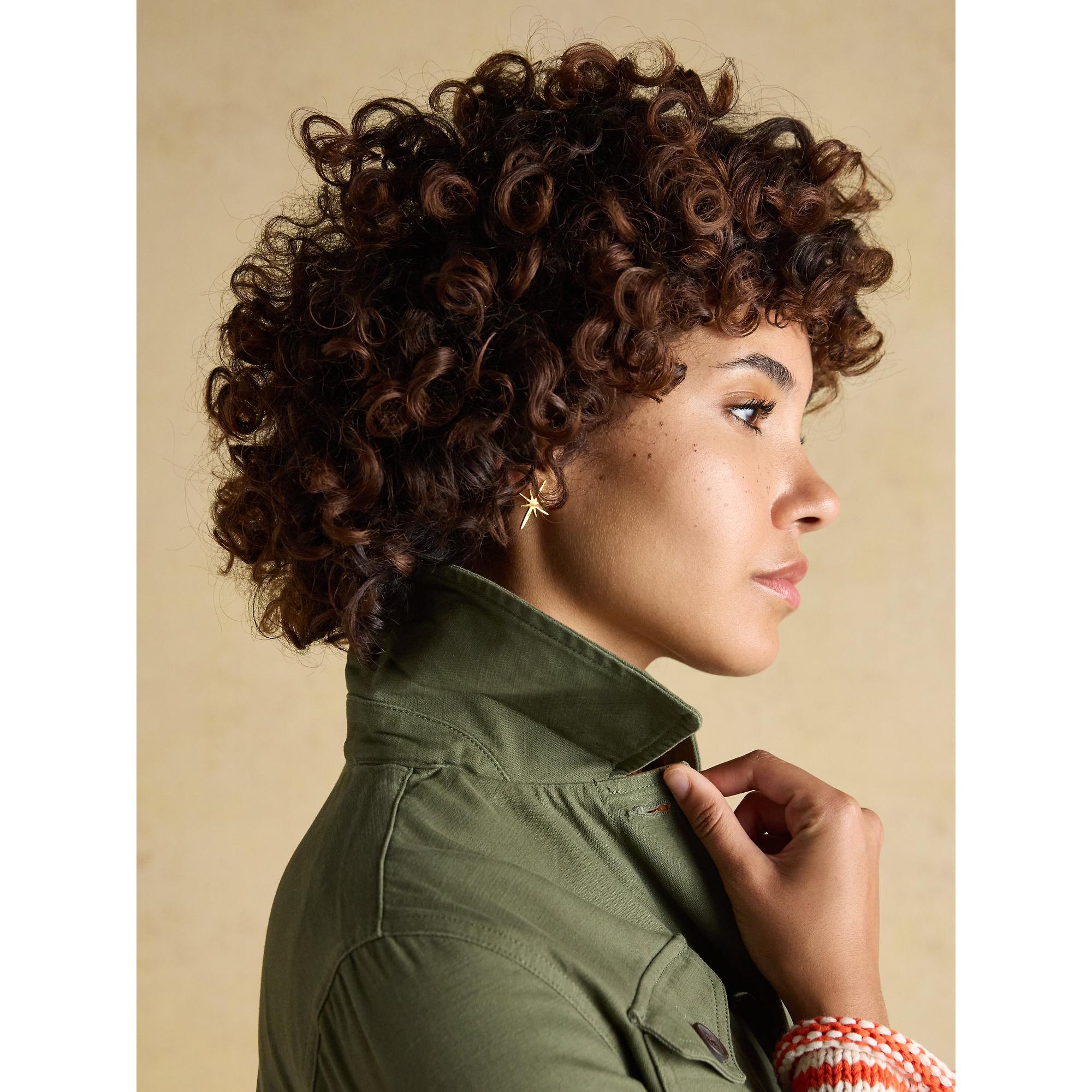 Product image 5 of 11 of Joules Women's Twyford Lightweight Utility Jacket with Adjustable Waist - Khaki Green