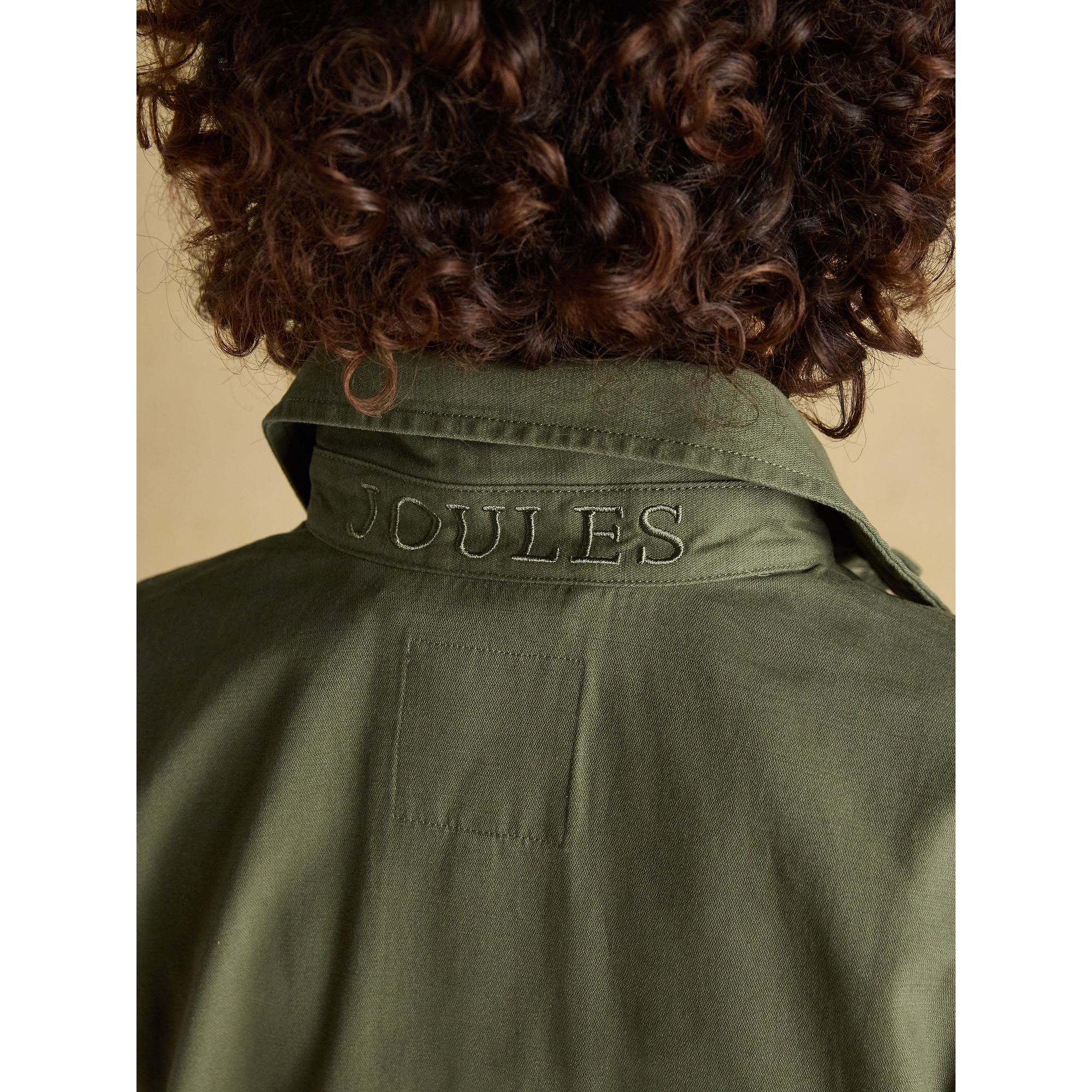 Product image 11 of 11 of Joules Women's Twyford Lightweight Utility Jacket with Adjustable Waist - Khaki Green