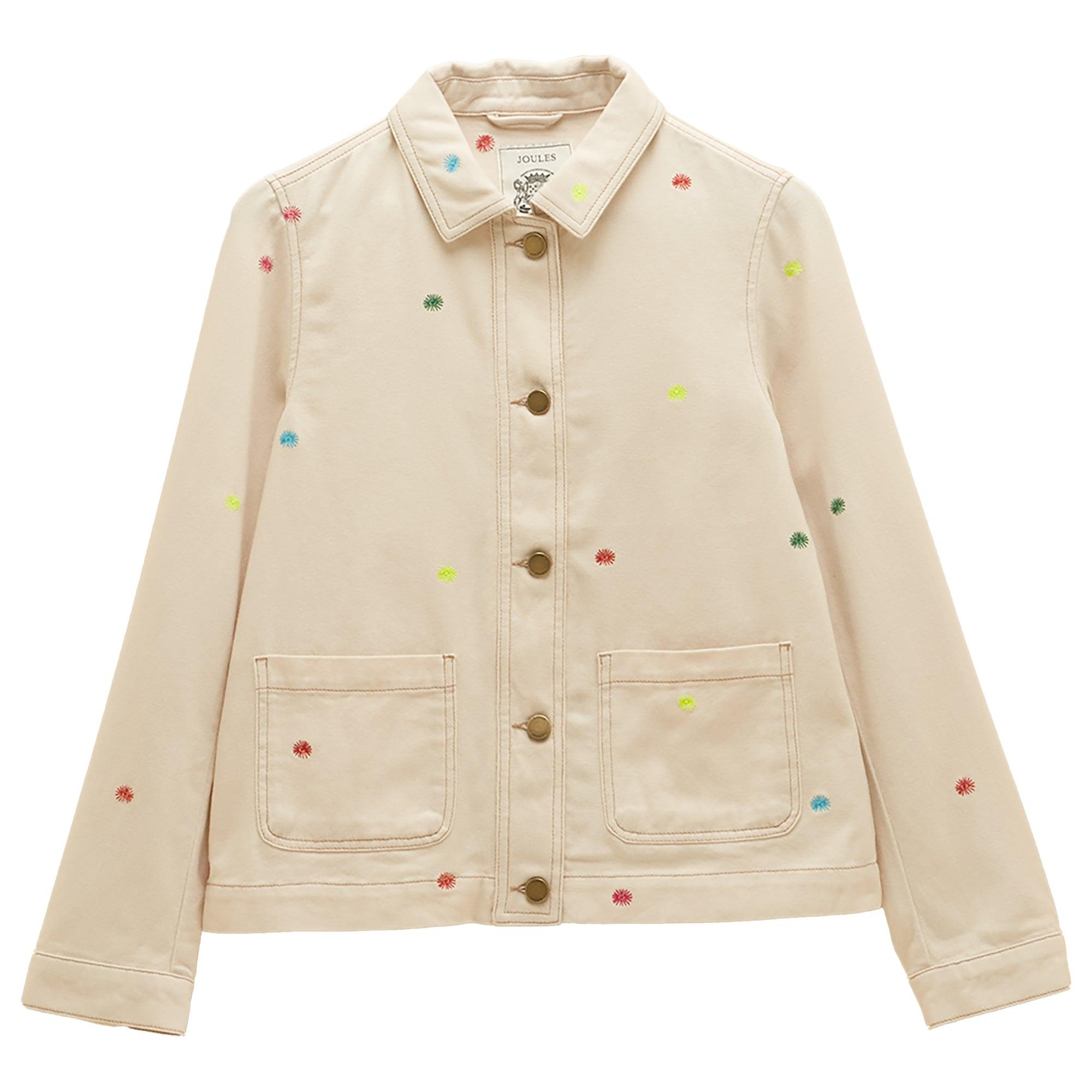 Product image 1 of 11 of Joules Women's Marlow Embroidered Jacket - Stone