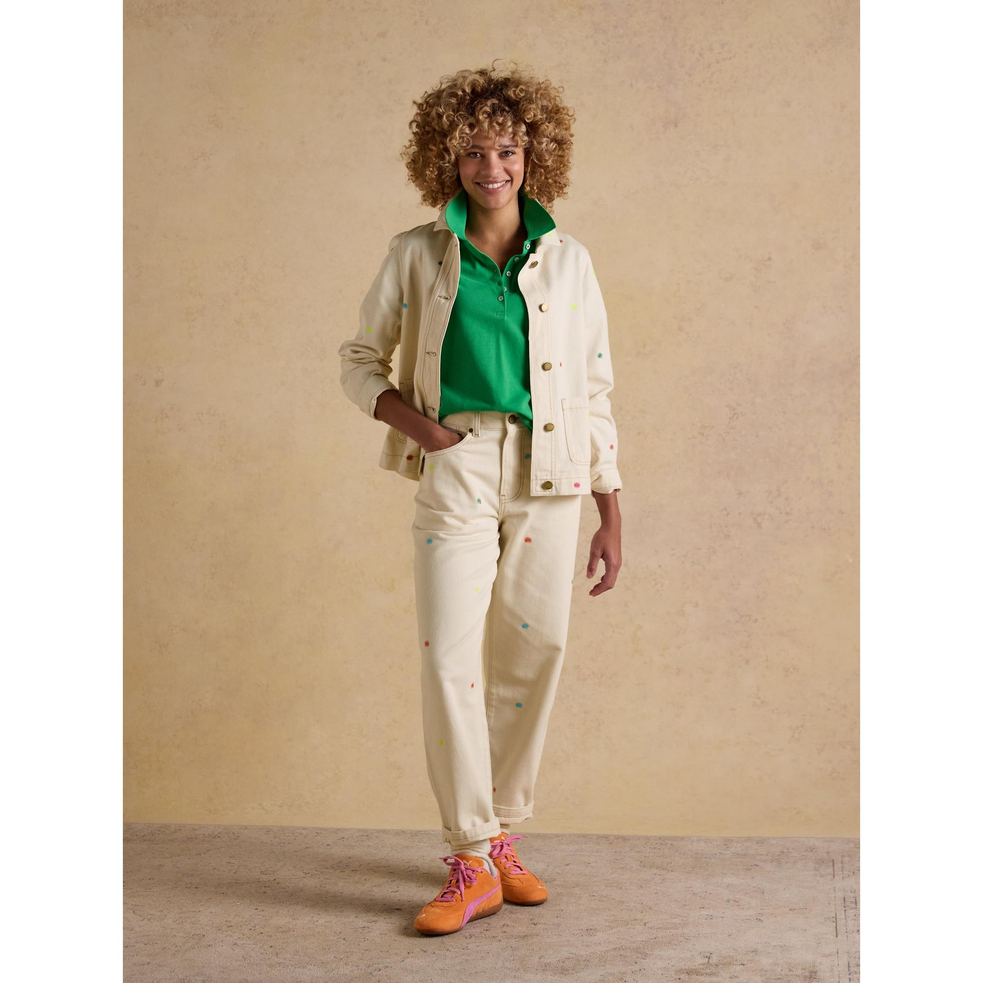 Product image 4 of 11 of Joules Women's Marlow Embroidered Jacket - Stone