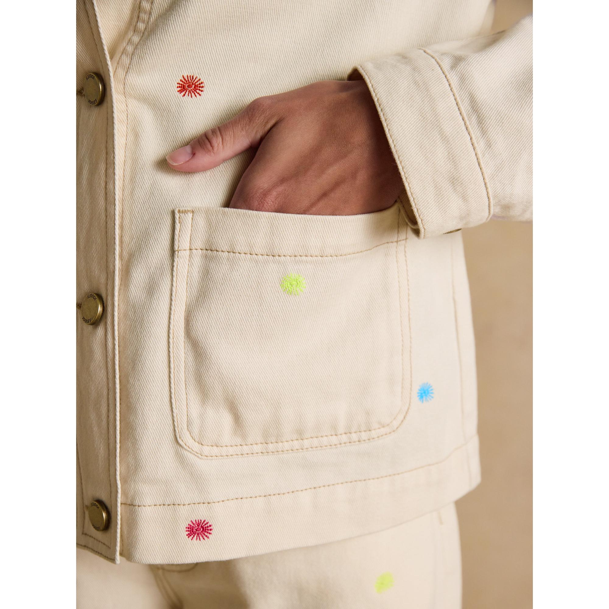 Product image 7 of 11 of Joules Women's Marlow Embroidered Jacket - Stone